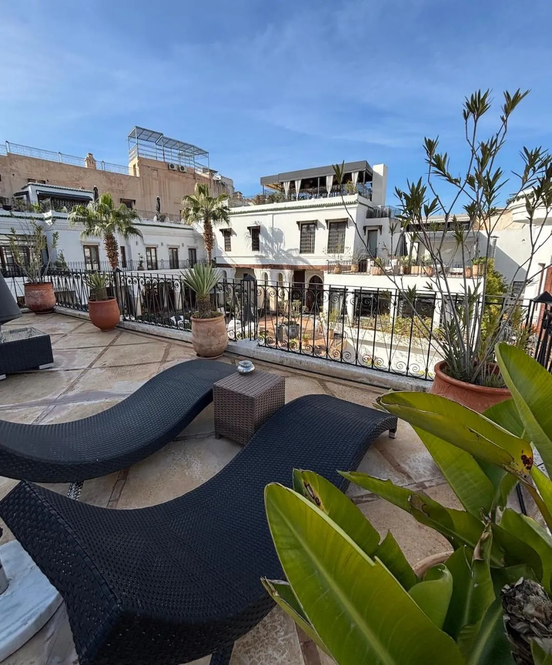 Balcony/Terrace in Riad Mayfez Suites & Spa