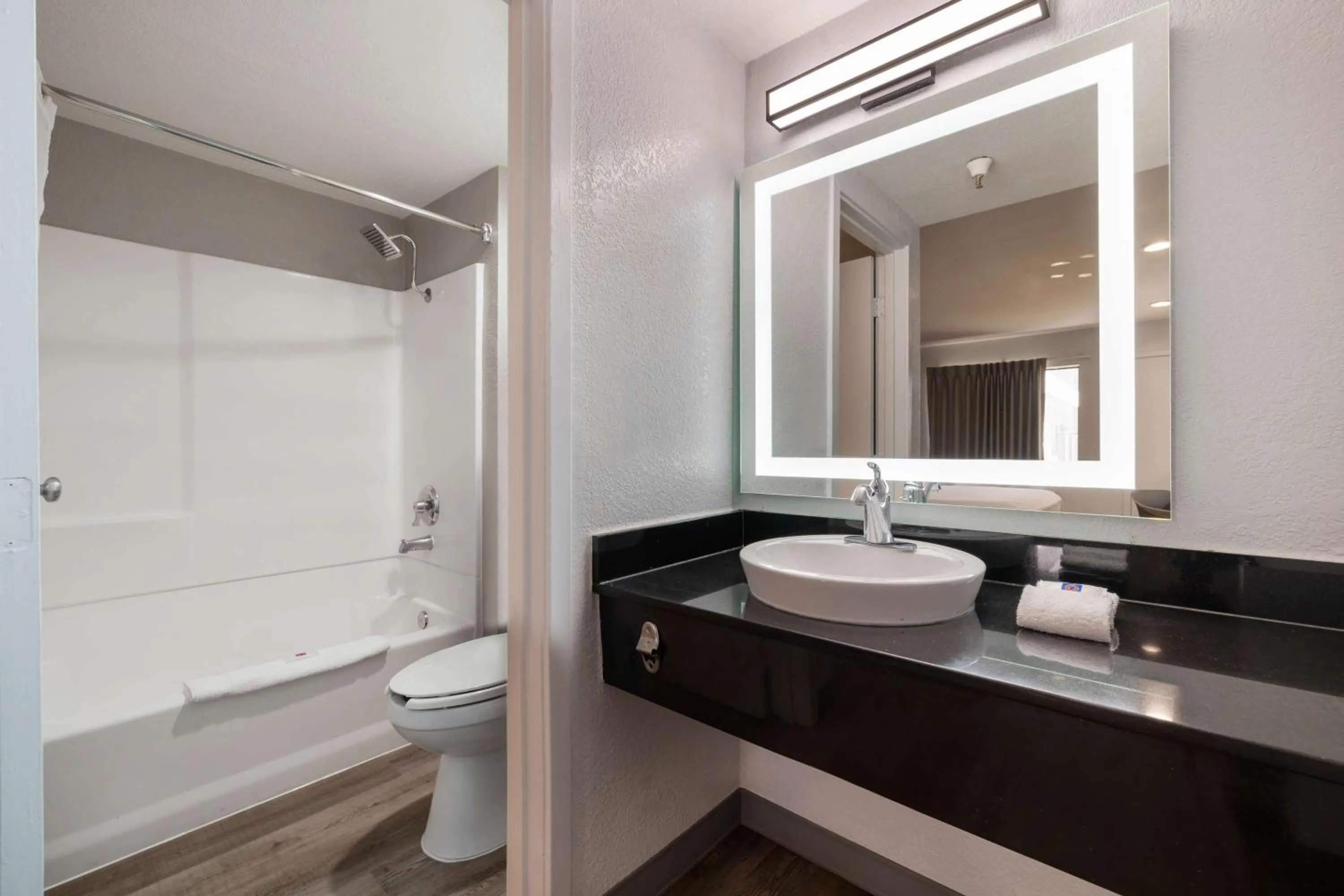 Bathroom in Motel 6-Santa Ana, CA