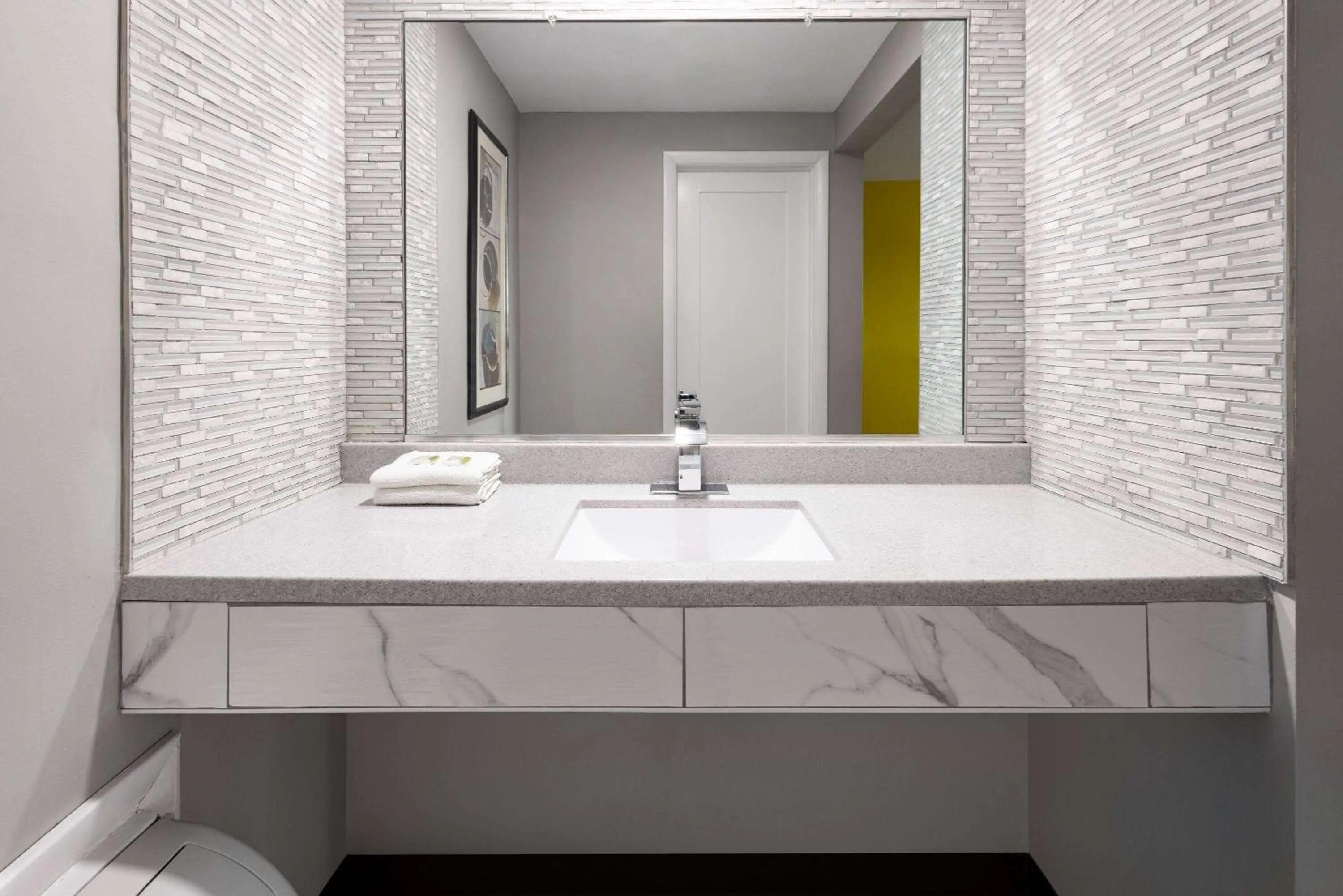 Bathroom in Super 8 by Wyndham Hazleton