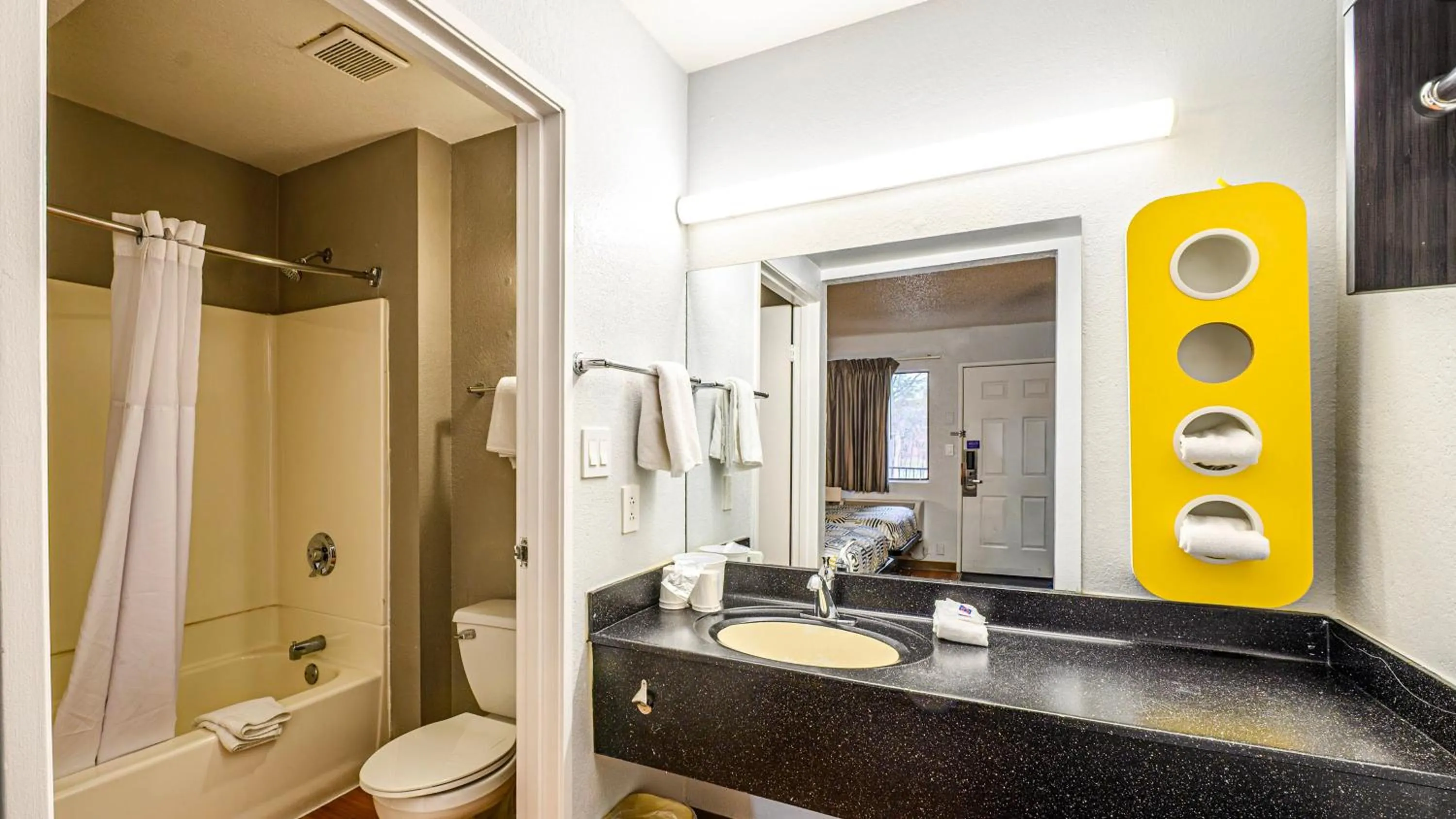 Bathroom in Motel 6-Wethersfield, CT - Hartford