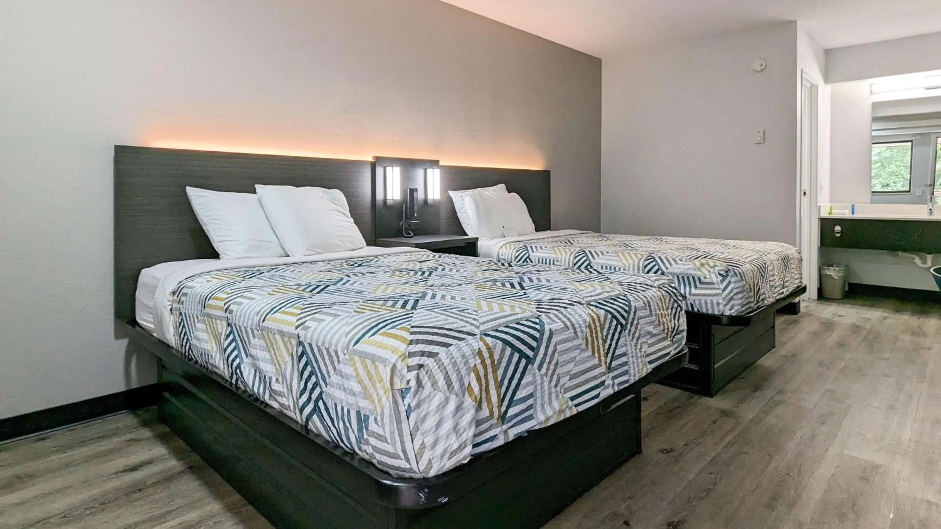 Bedroom, Bed in Motel 6-Nashua, NH