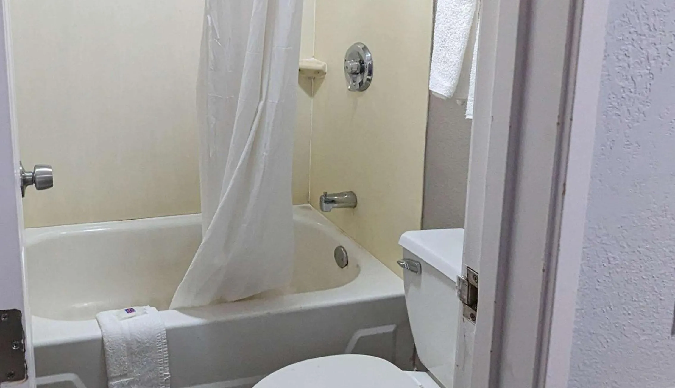 Bathroom in Motel 6-Nashua, NH