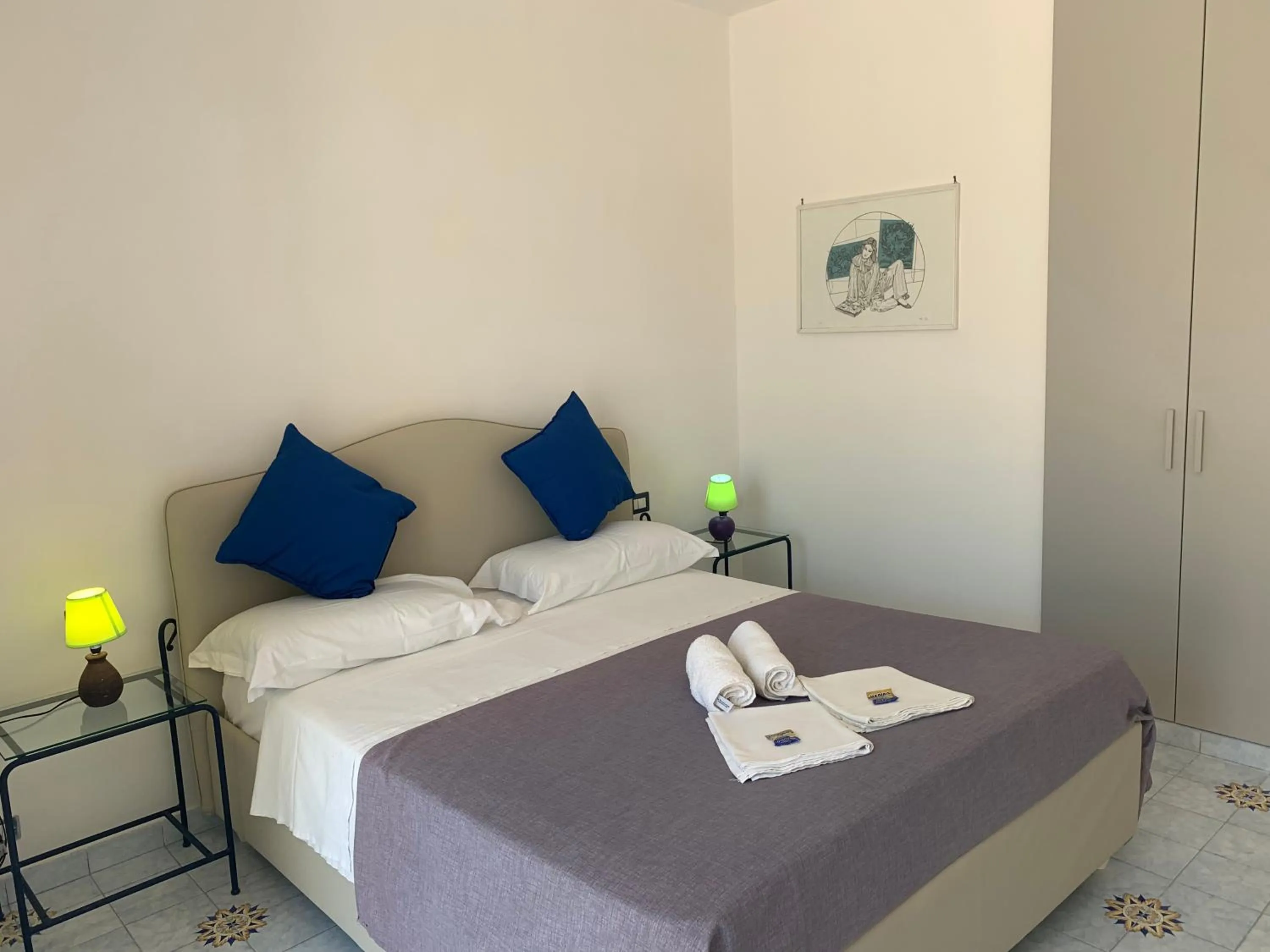 Bed in B&B Mediterraneo