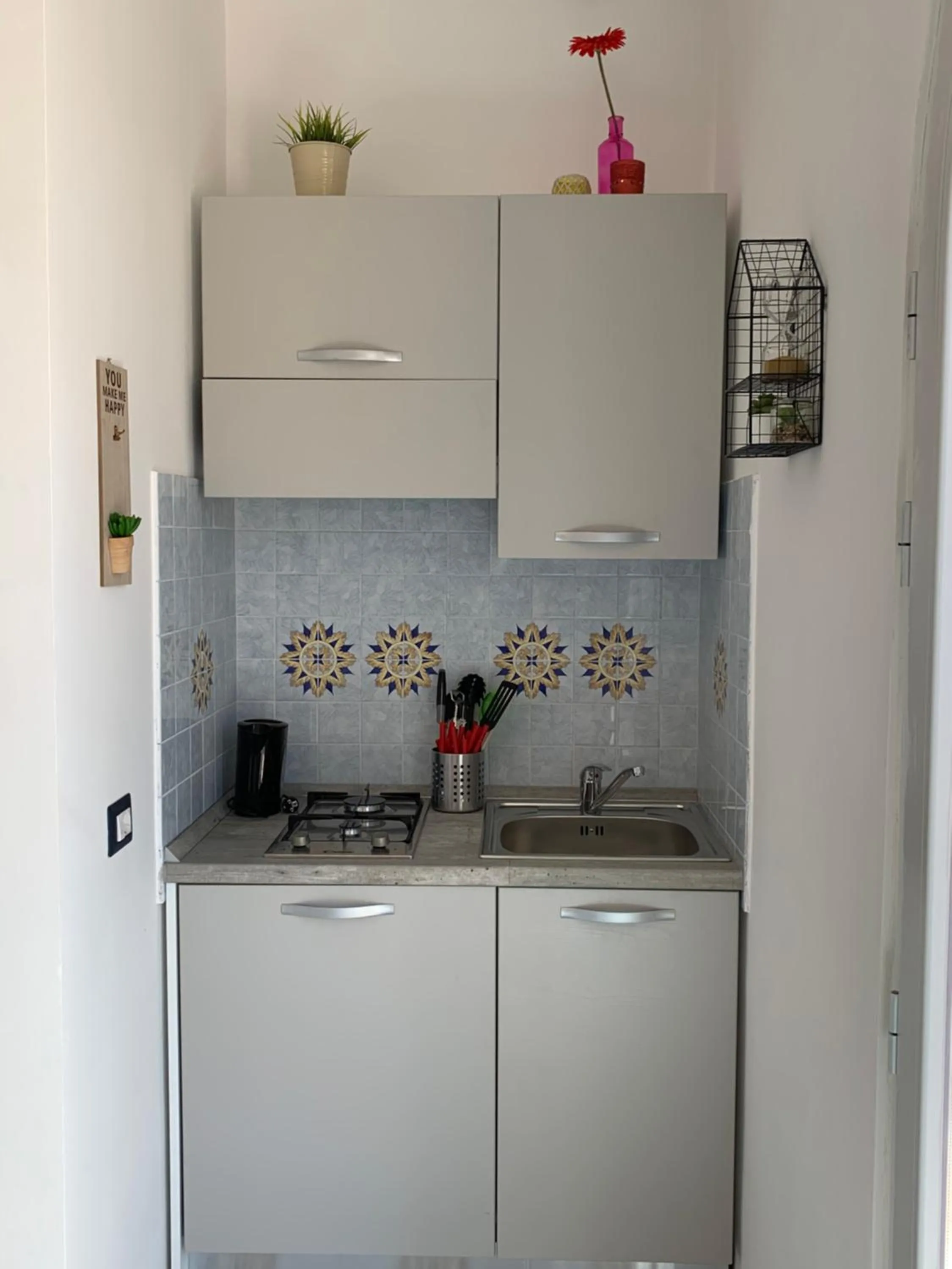 Kitchen or kitchenette in B&B Mediterraneo