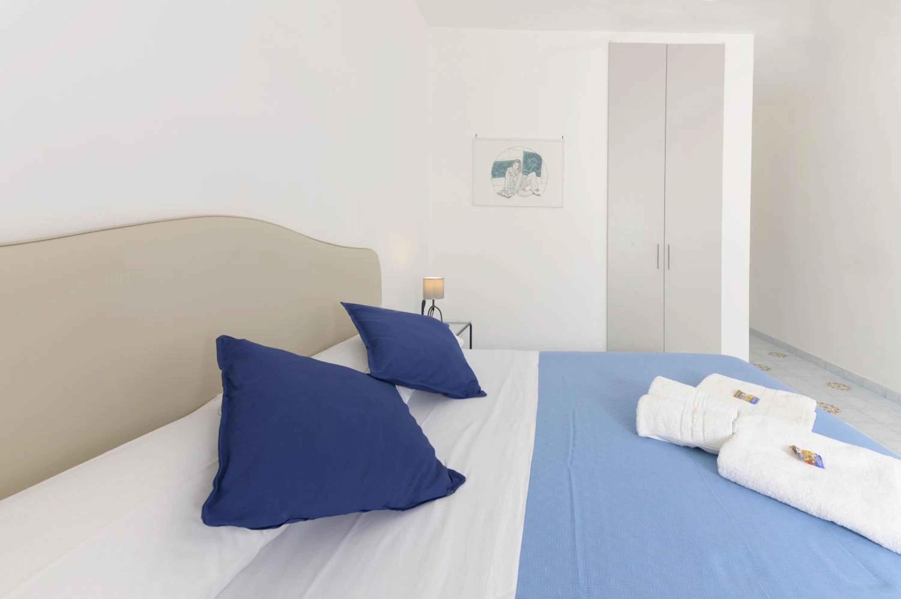 Bed in B&B Mediterraneo