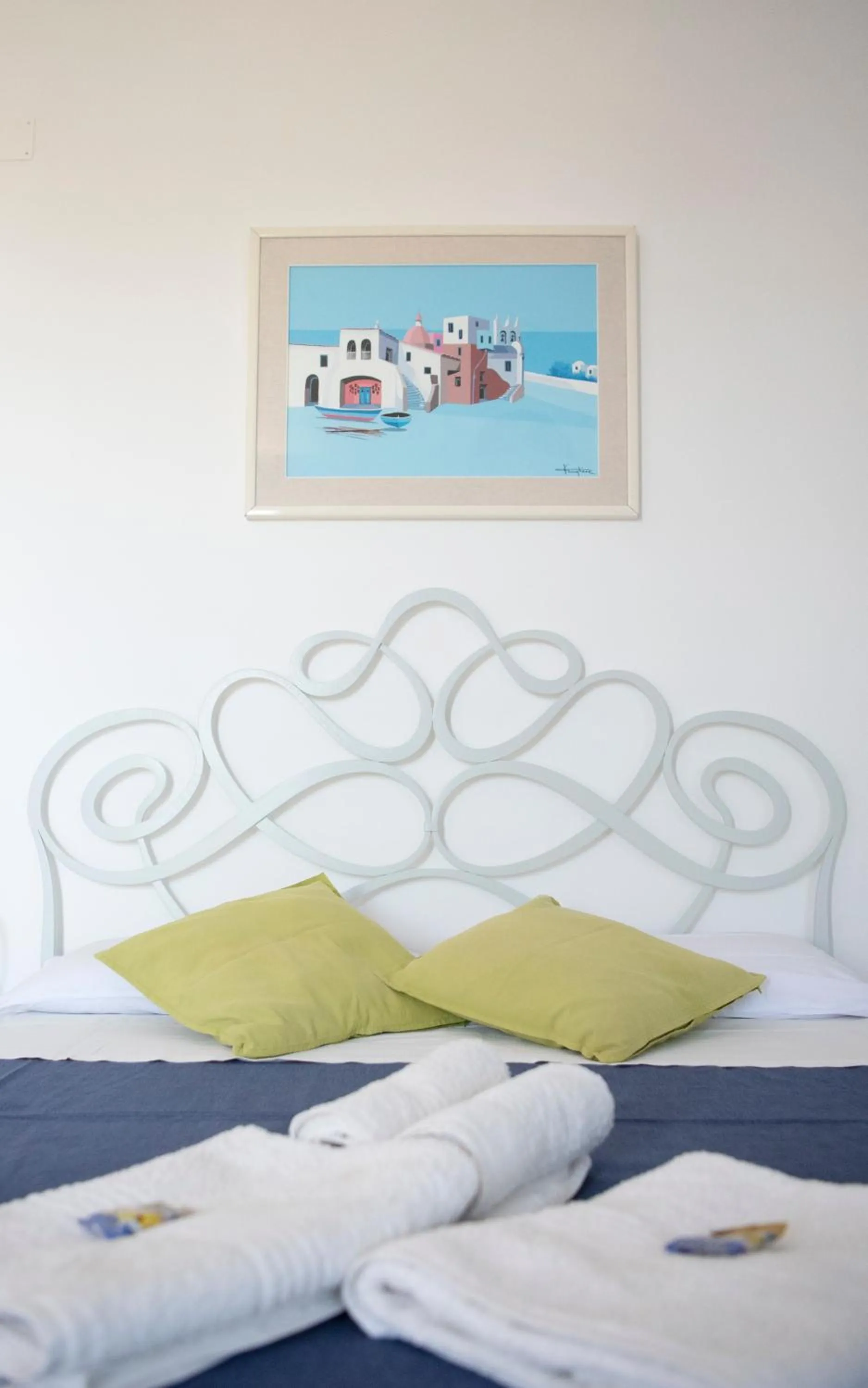 Bed in B&B Mediterraneo