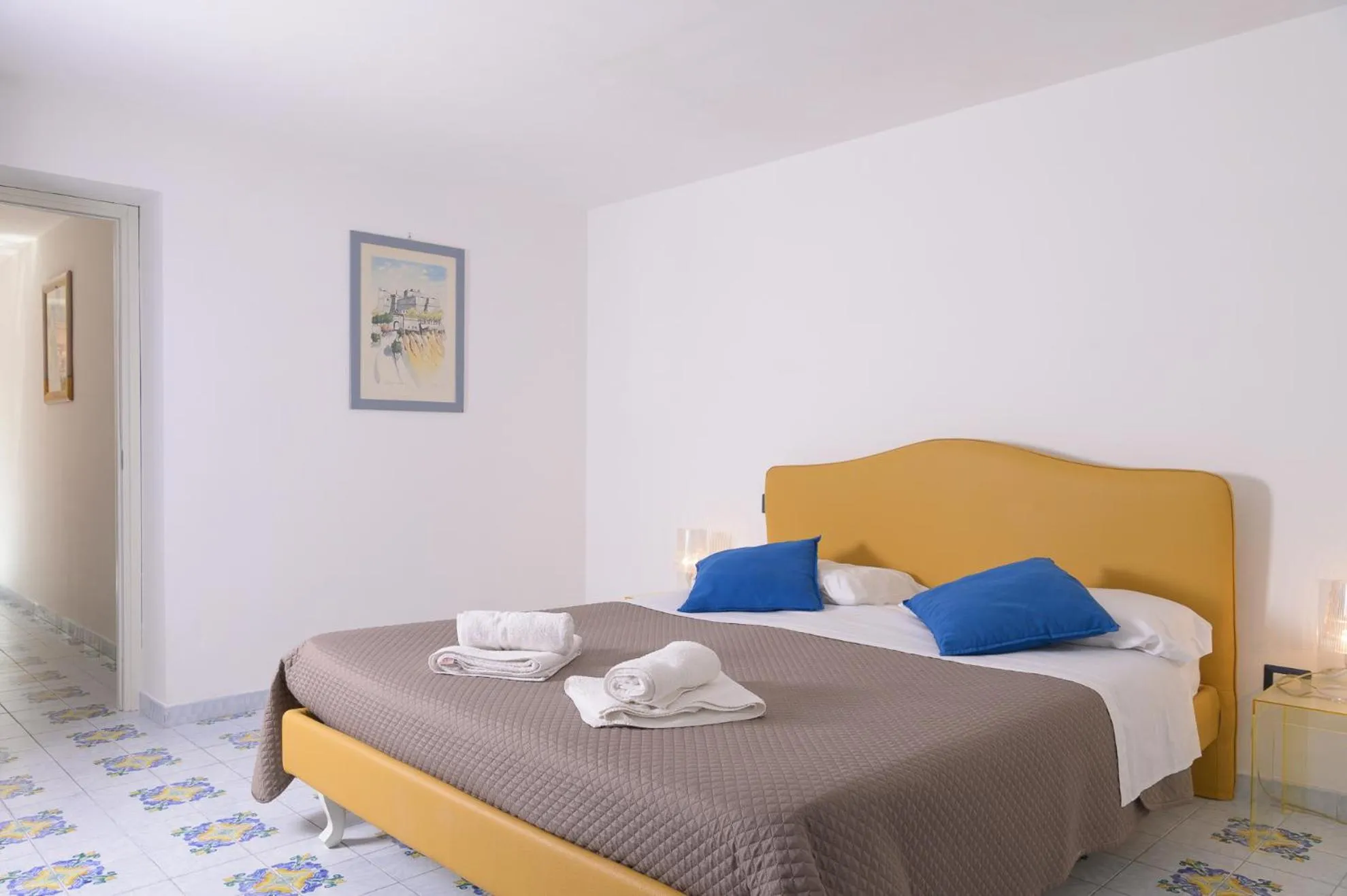 Bed in B&B Mediterraneo