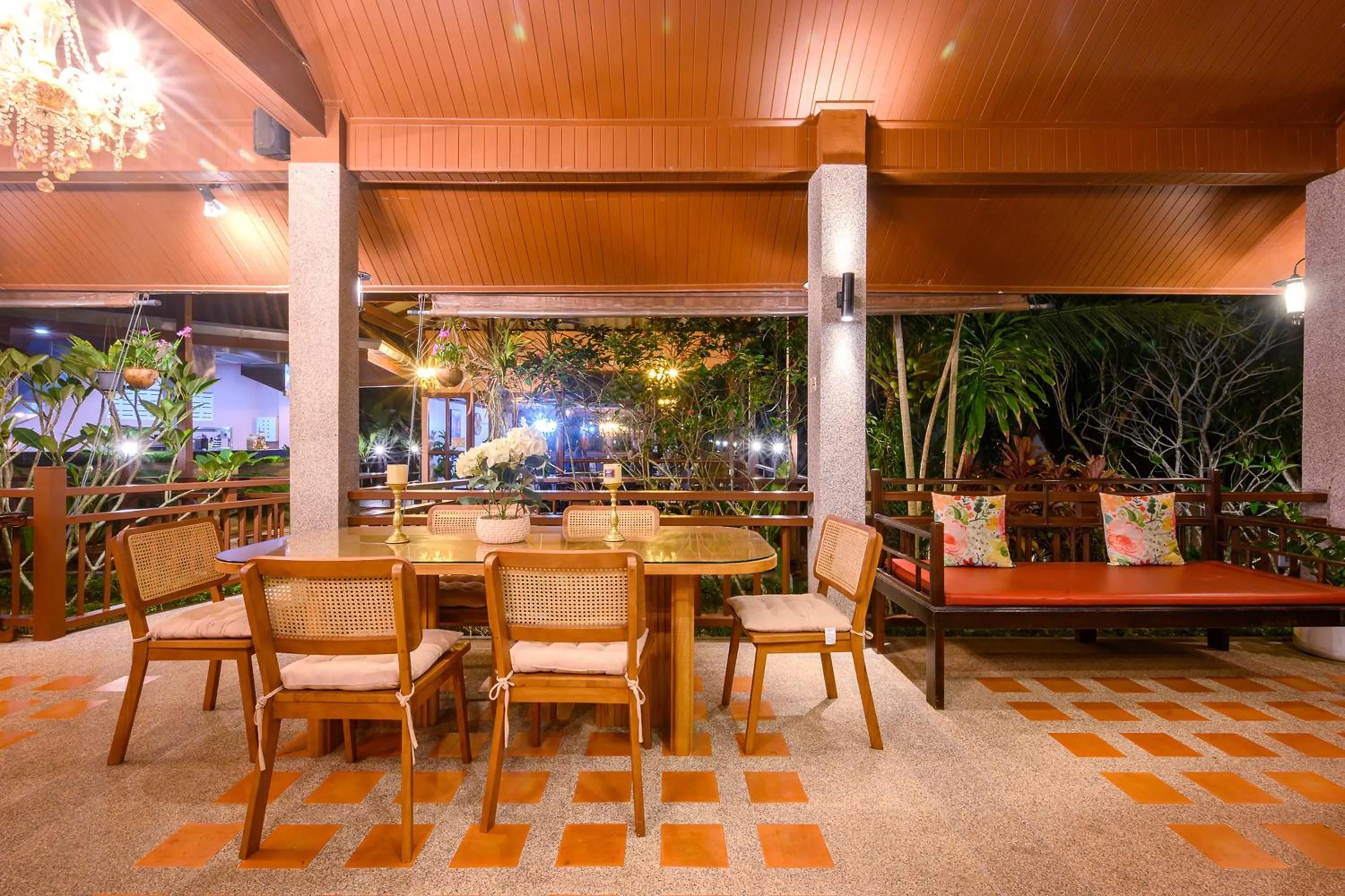 Seating area in Thai Modern Resort & Spa "Newly Renovated"