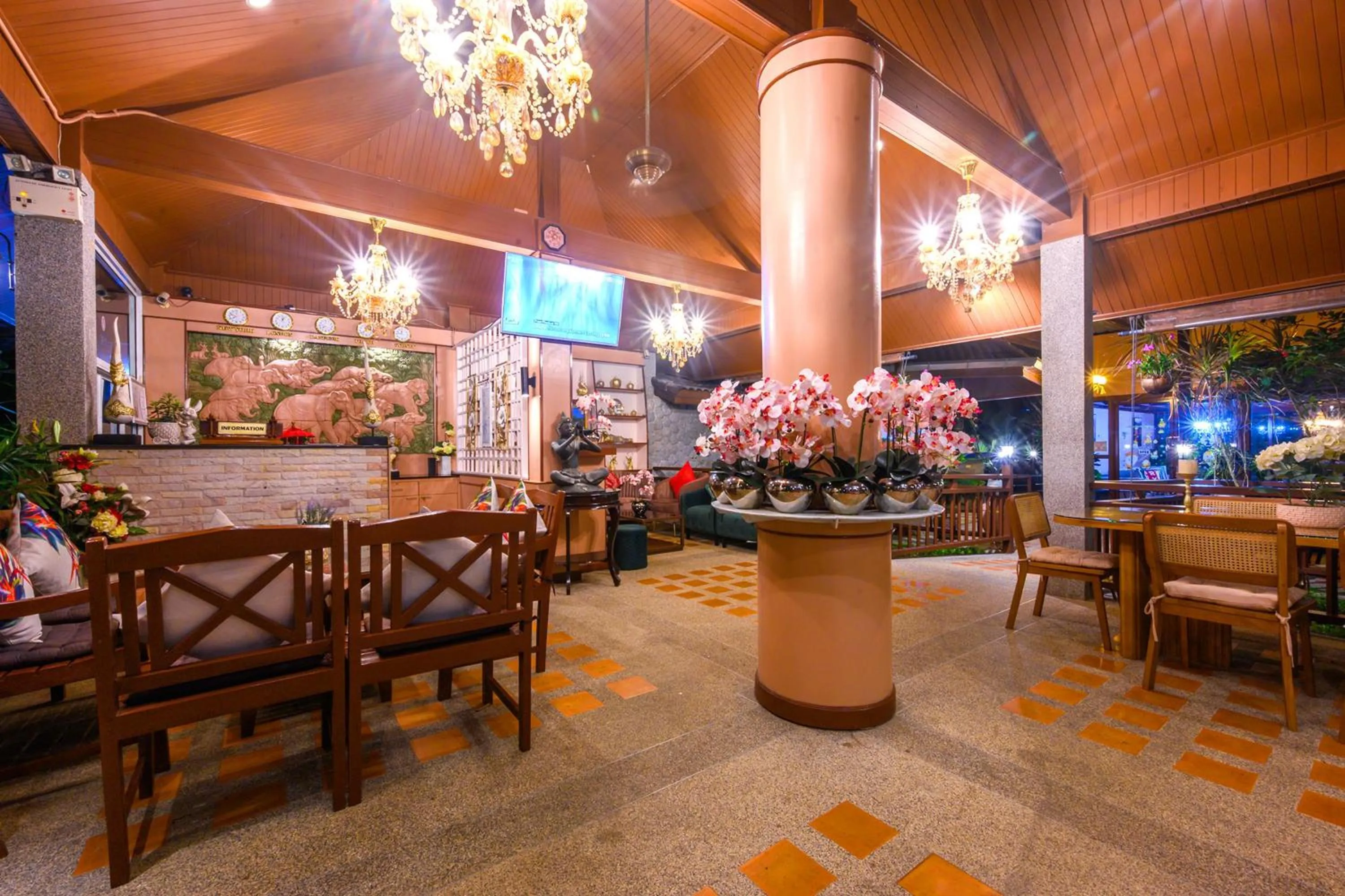 Seating area in Thai Modern Resort & Spa "Newly Renovated"