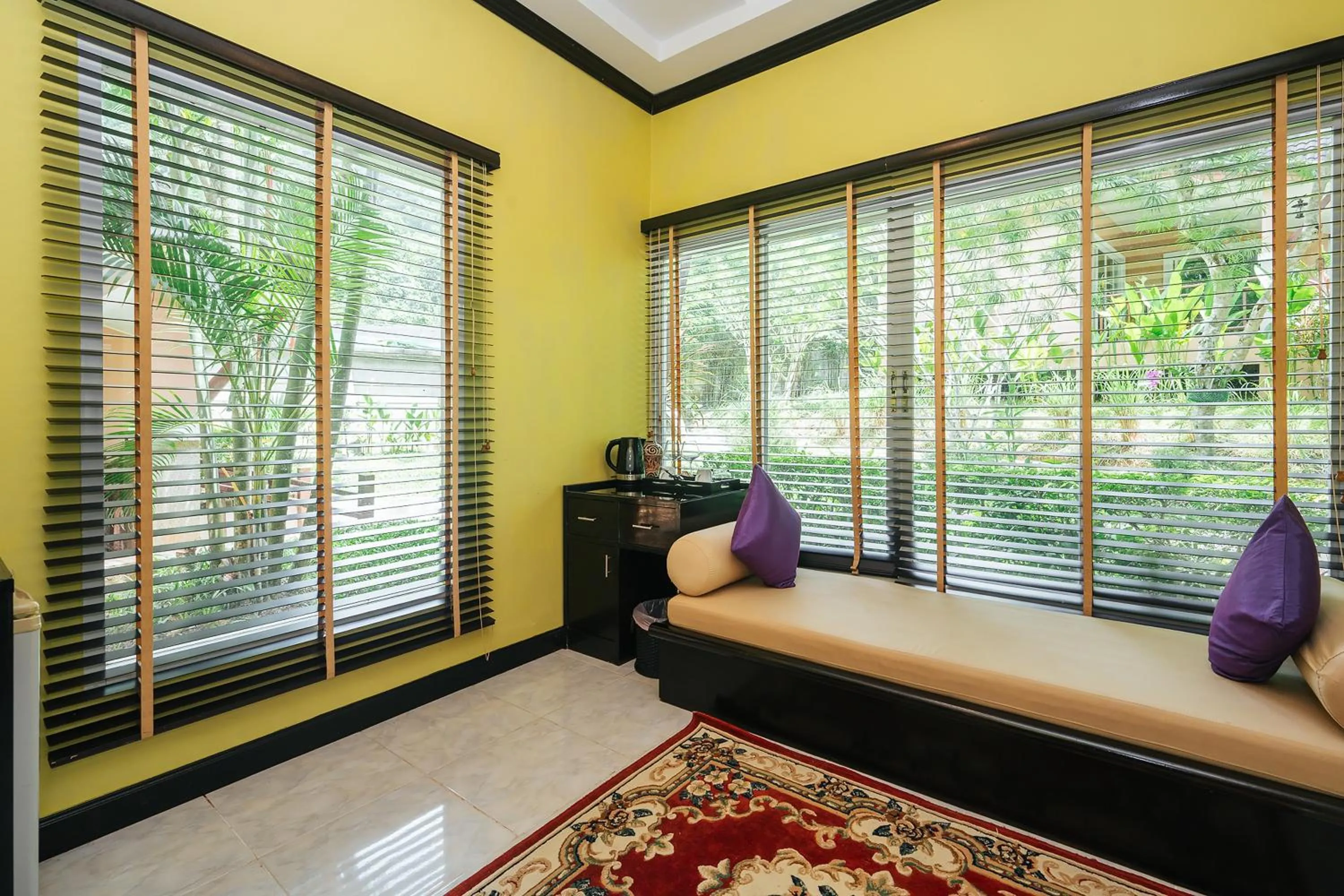 Seating area, Bed in Thai Modern Resort & Spa "Newly Renovated"