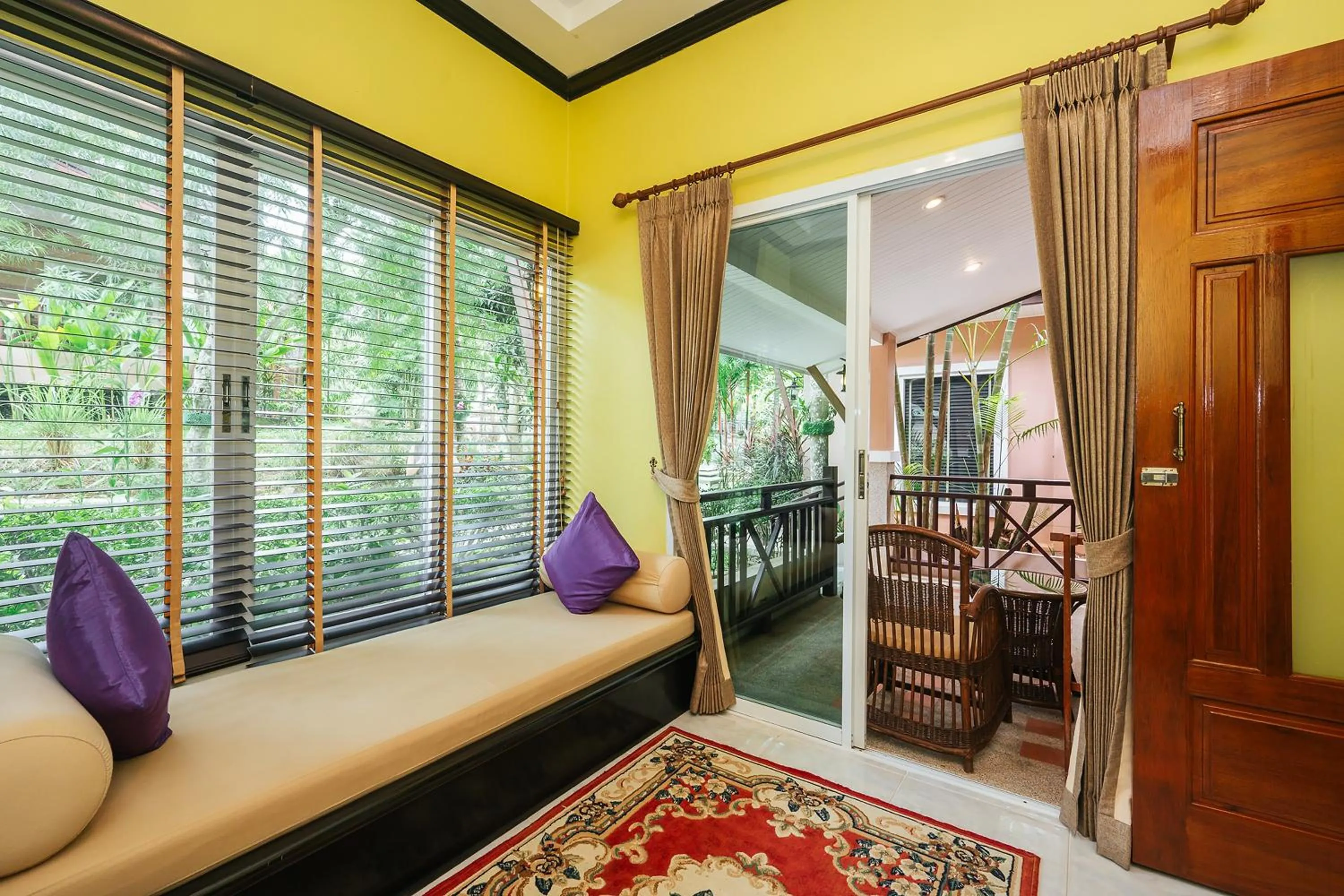 Seating area, Bed in Thai Modern Resort & Spa "Newly Renovated"