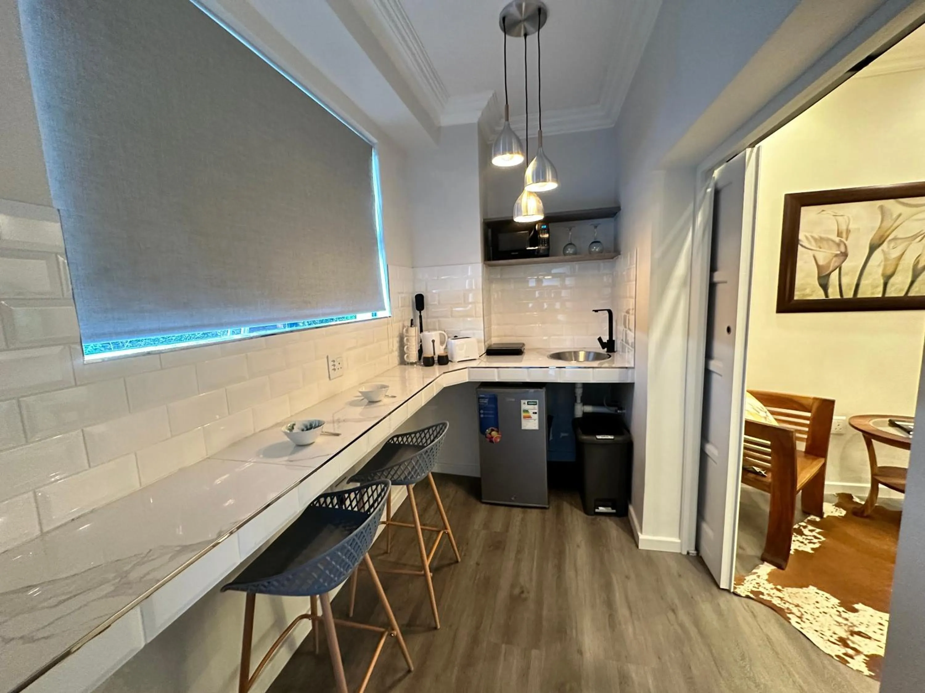 Kitchen or kitchenette in Spacube Luxury Suites and Spa