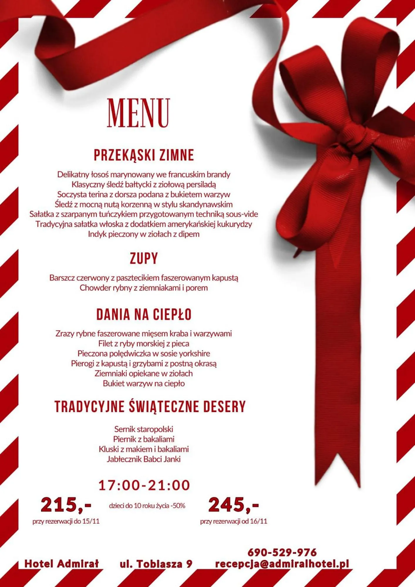 Restaurant/places to eat in Hotel Admirał