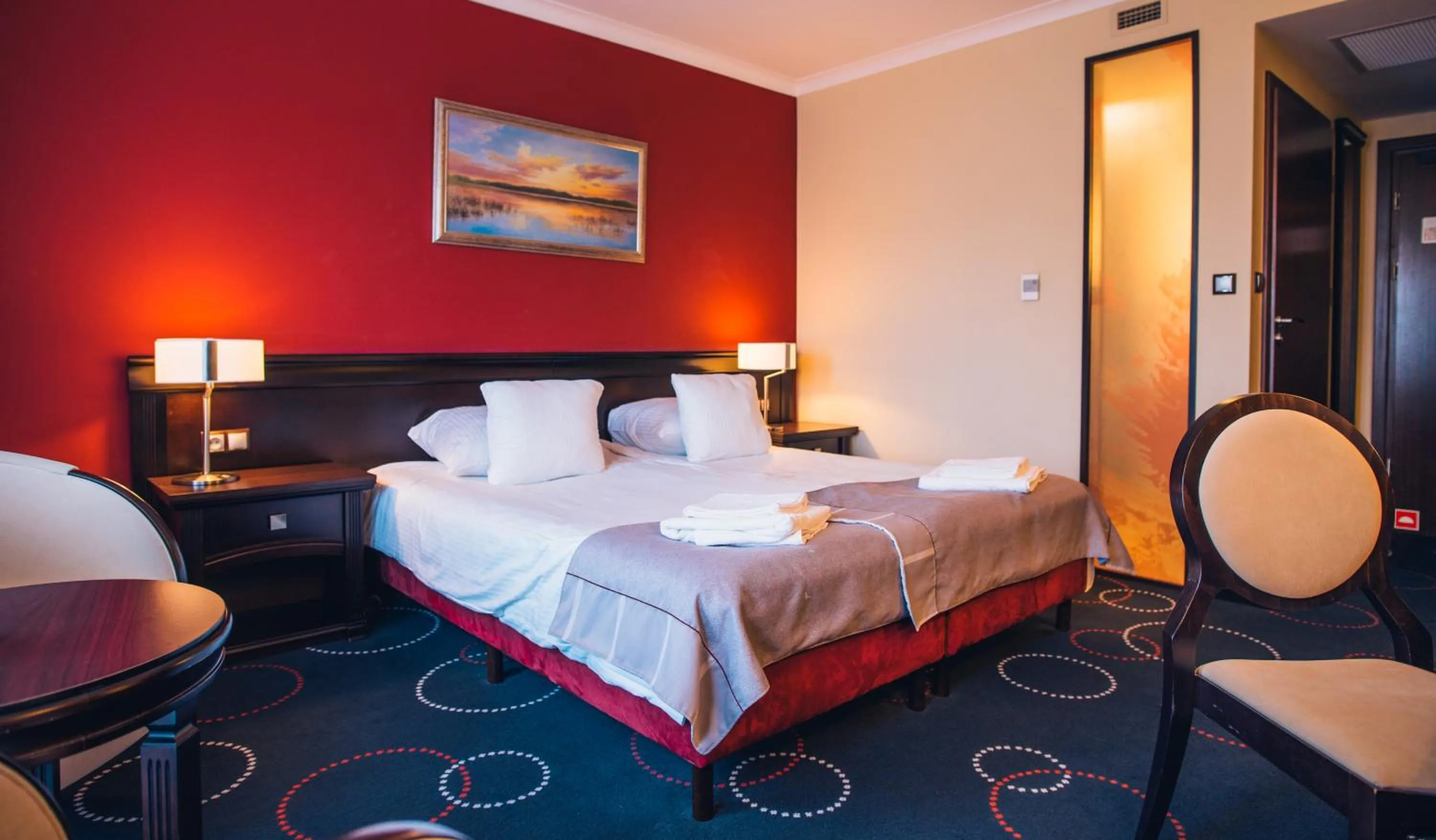 Bed in Hotel Admirał