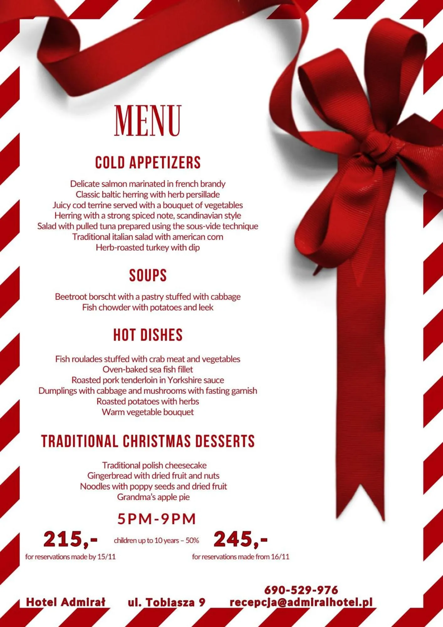 Restaurant/places to eat in Hotel Admirał