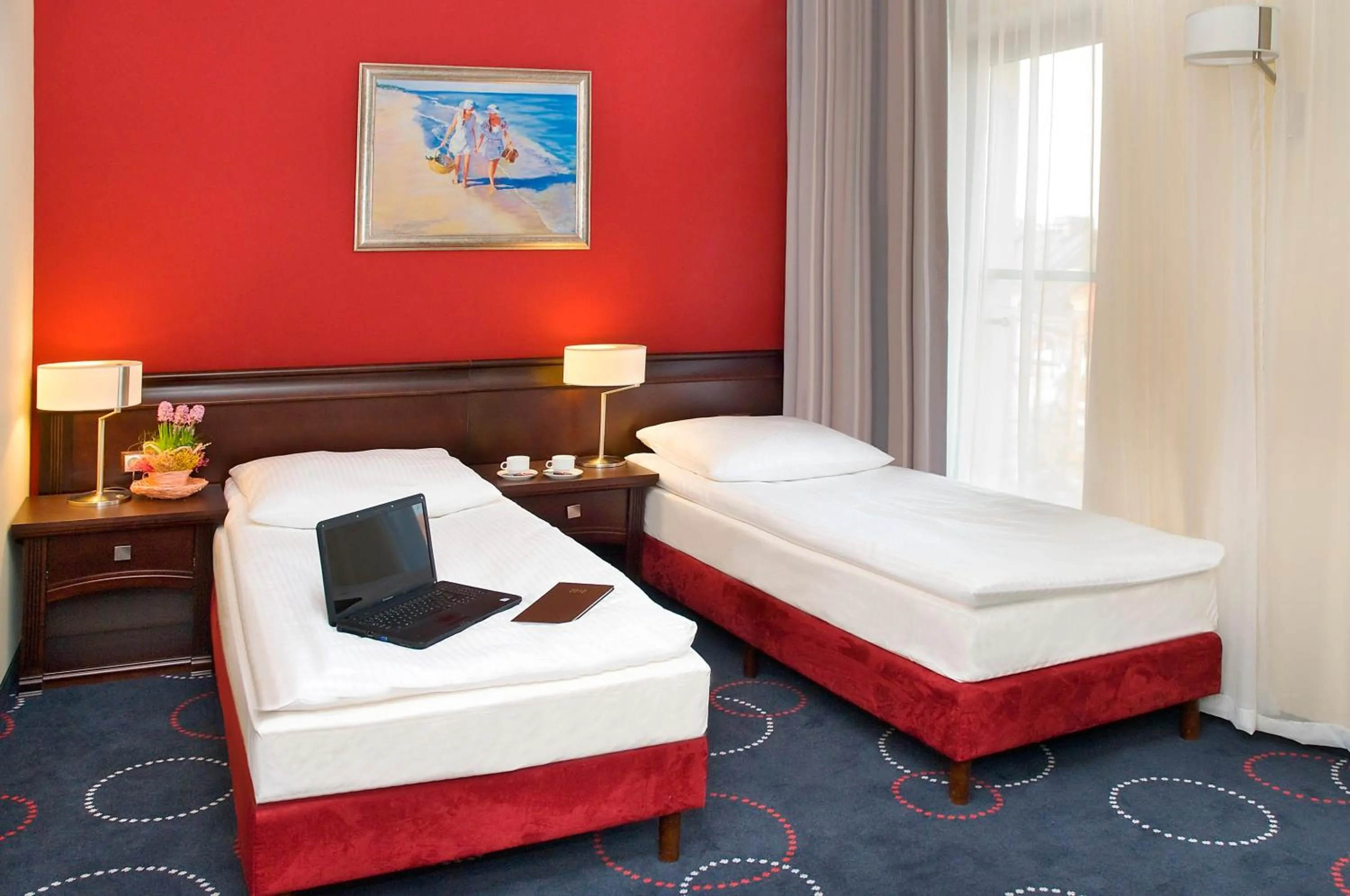 Bed in Hotel Admirał