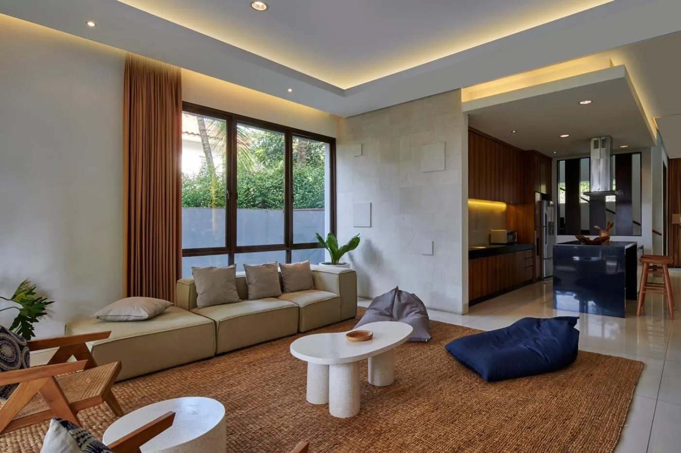 Living room in Jasmine cozy villa 3 bedrooms with a private heated swimming pool and a billiard table