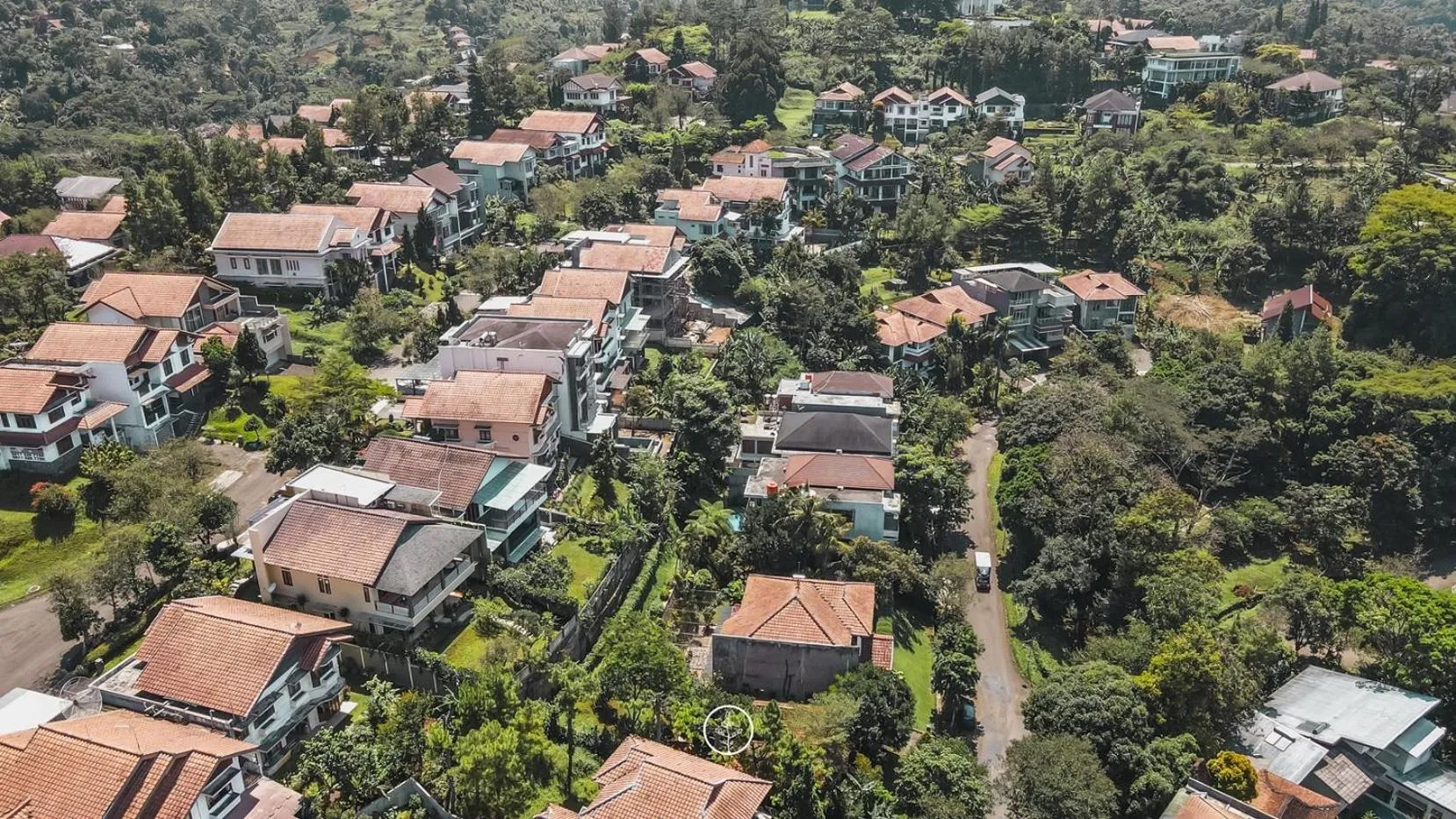 Bird's eye view in Jasmine cozy villa 3 bedrooms with a private heated swimming pool and a billiard table