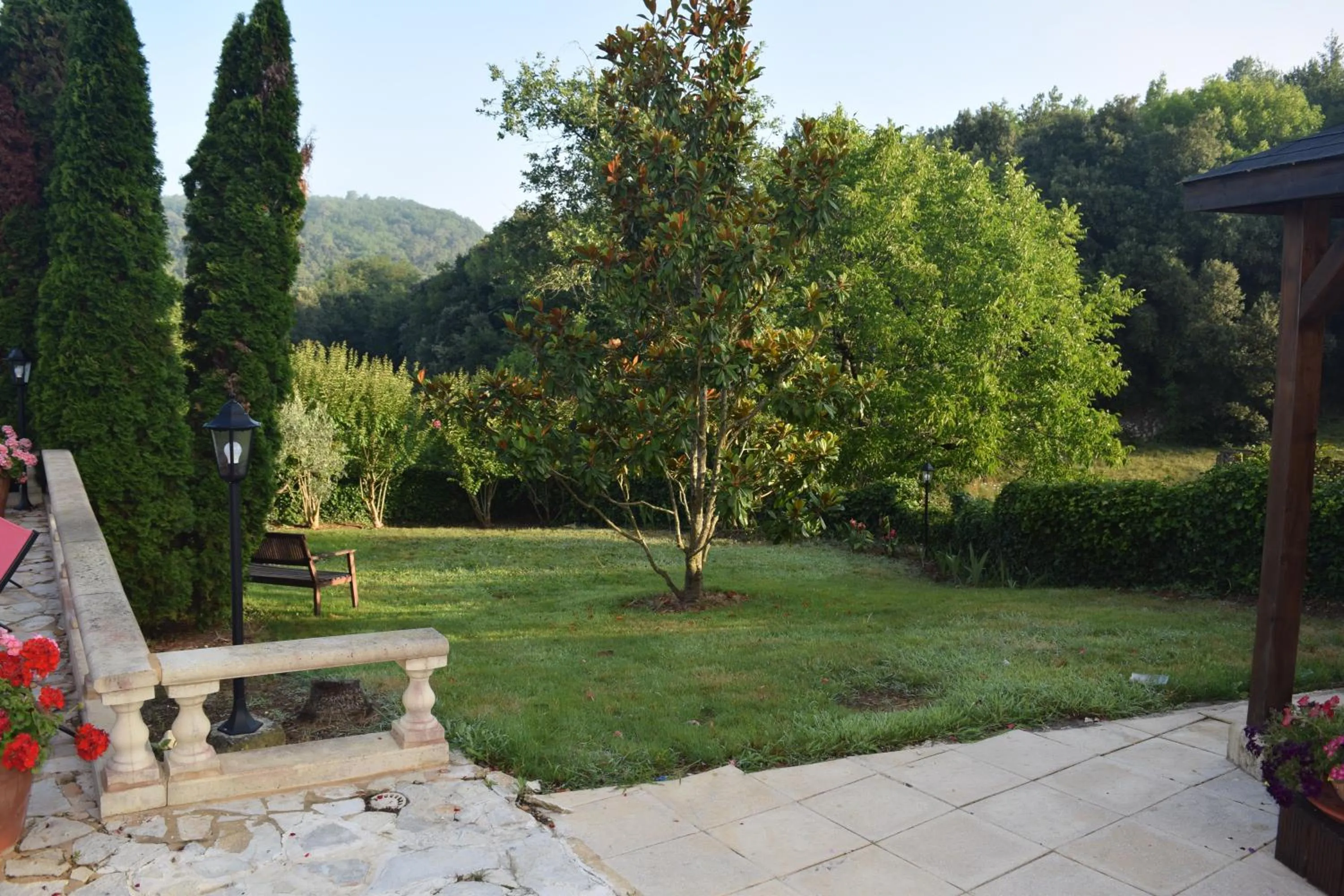 Garden in Domaine Lacoste