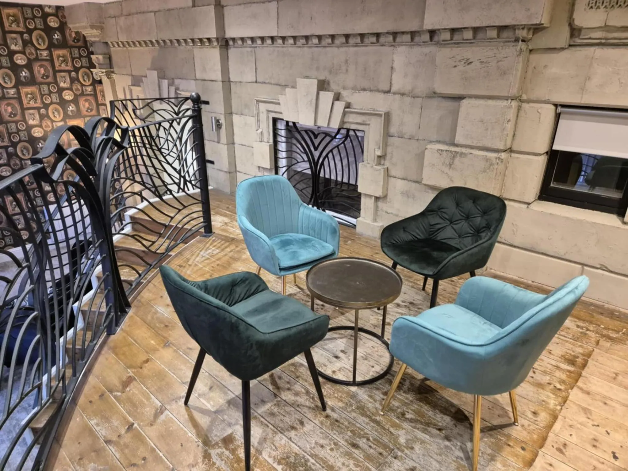 Seating area in The Resolution Hotel