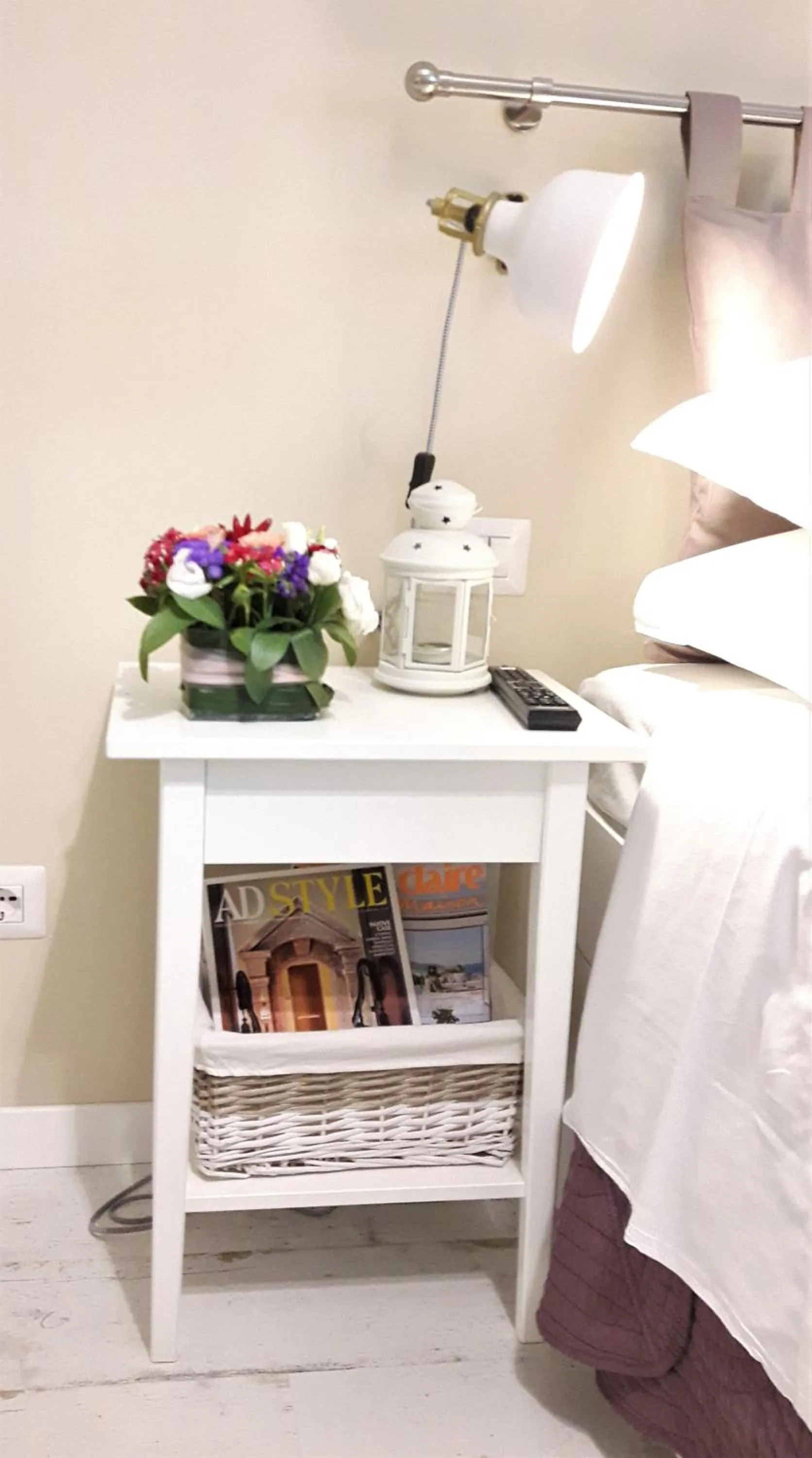 Decorative detail, Bed in Jubilee 3 Luxury apartment in Rome Vatican