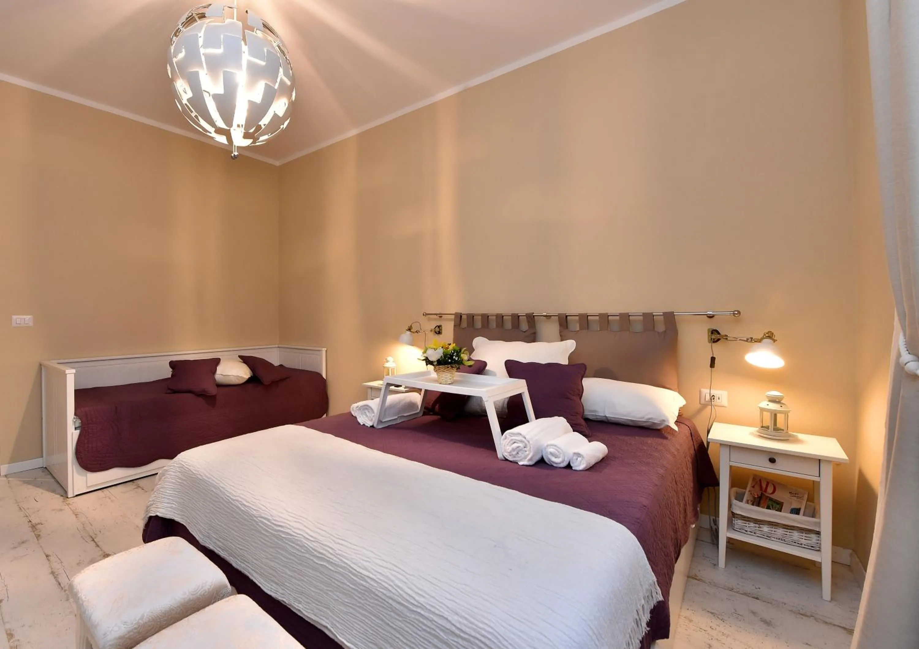 Bedroom, Bed in Jubilee 3 Luxury apartment in Rome Vatican