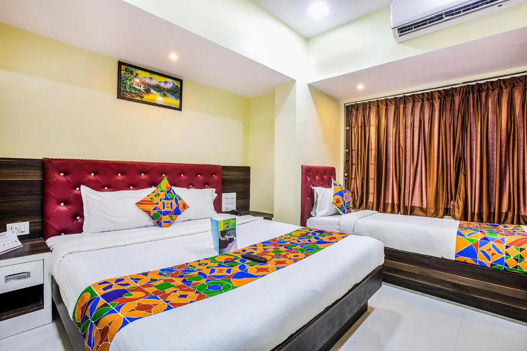 Bedroom, Bed in FabExpress The Grand Kohinoor - Behind APMC