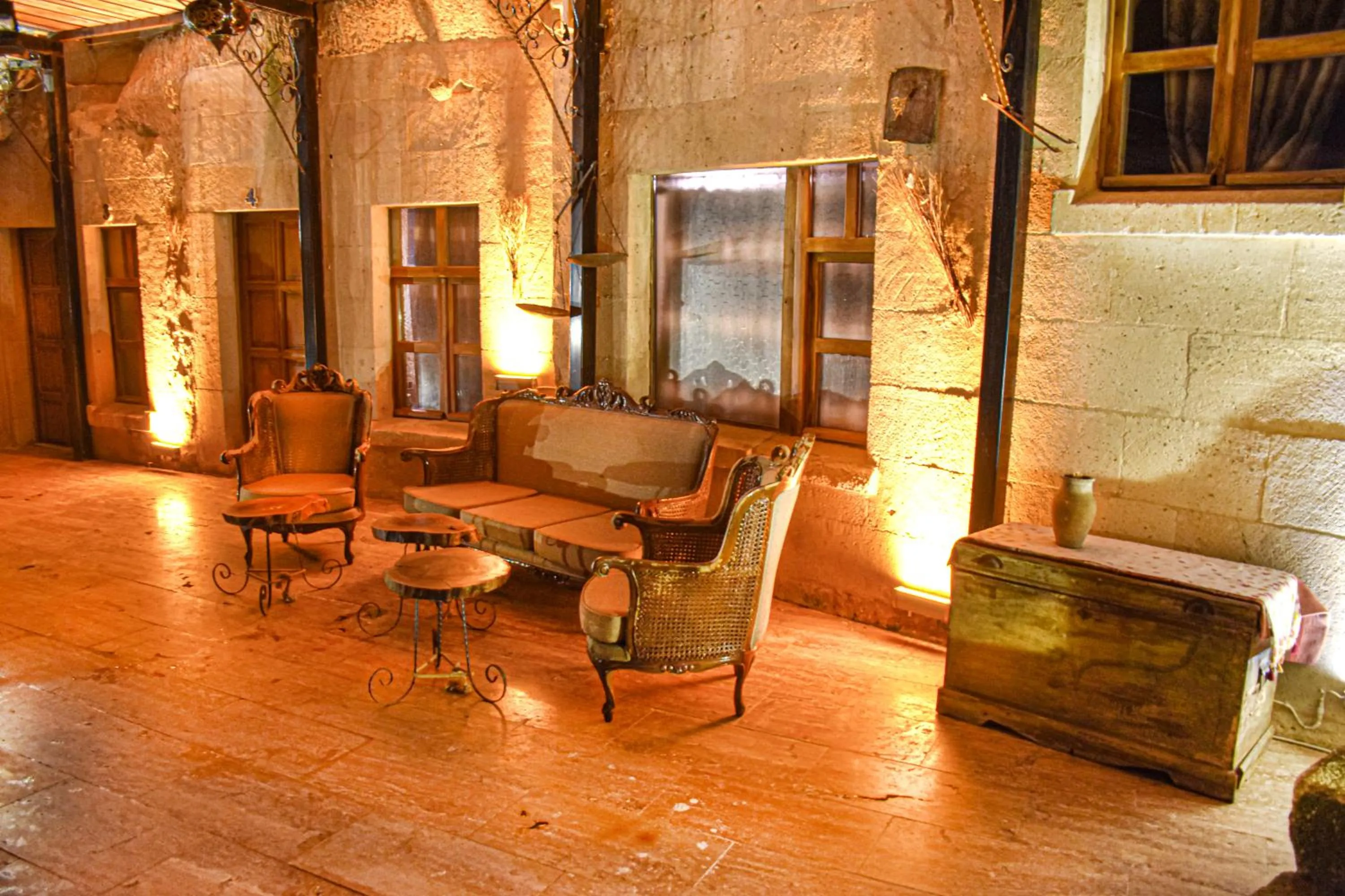 Seating area in Cappadocia Cave House