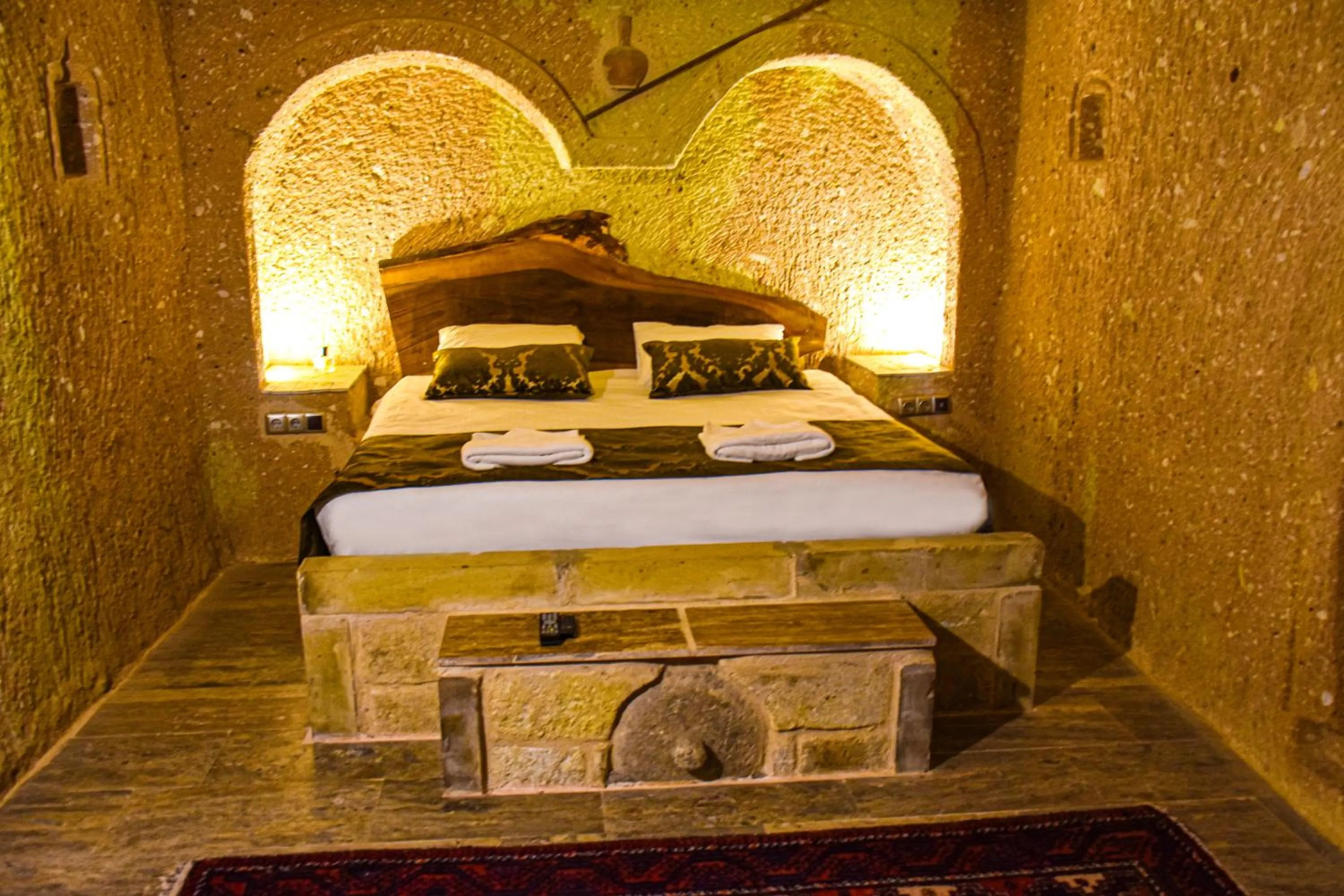 Bed in Cappadocia Cave House
