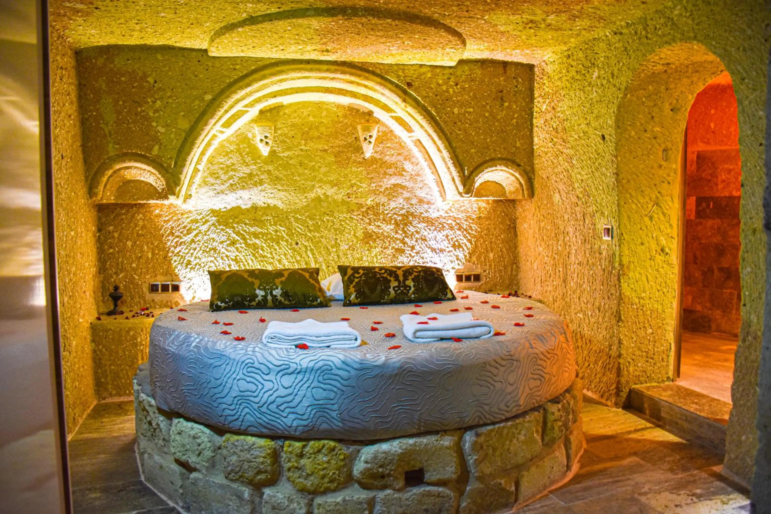 Bed in Cappadocia Cave House