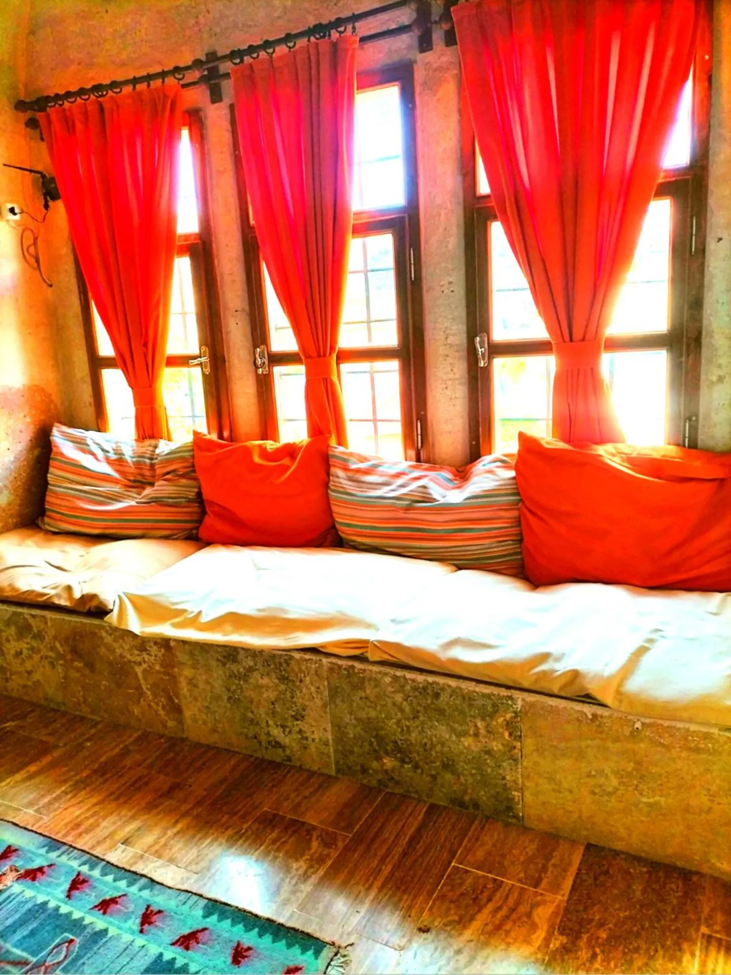 Seating area in Cappadocia Cave House
