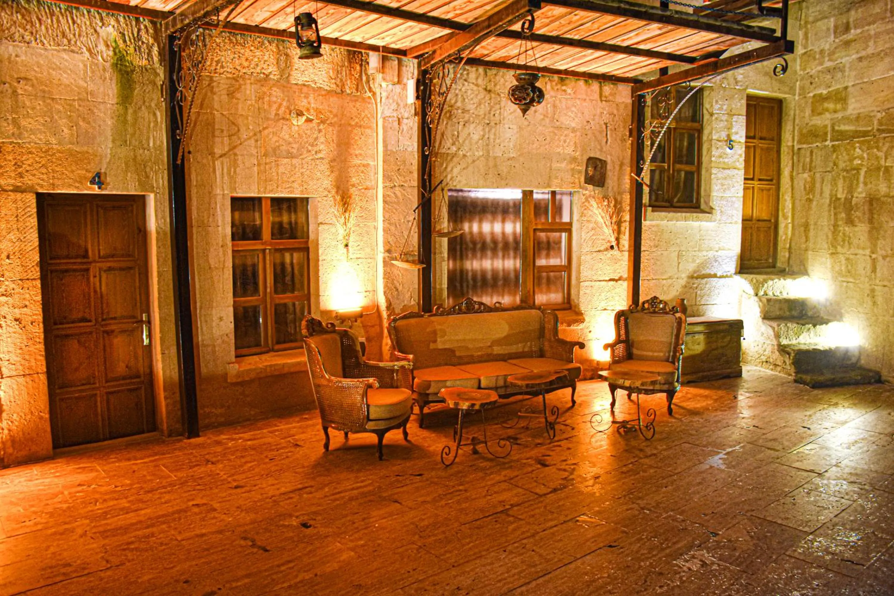Seating area in Cappadocia Cave House
