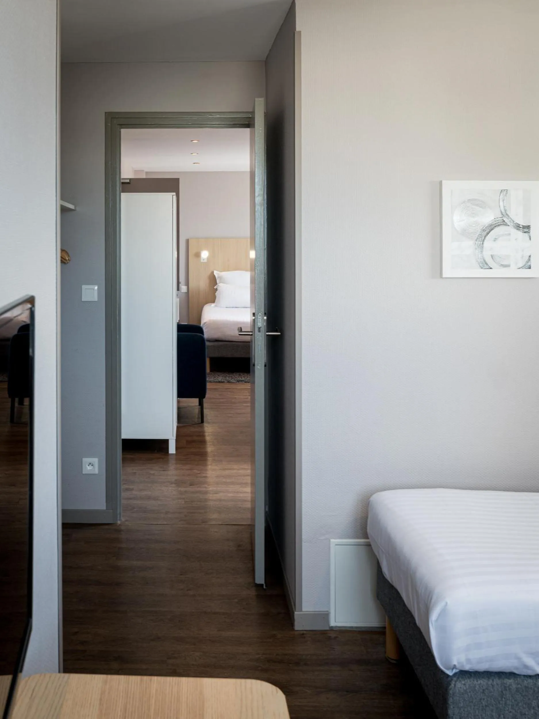 Bed in Saint Aubin Logis Hôtel & Restaurant