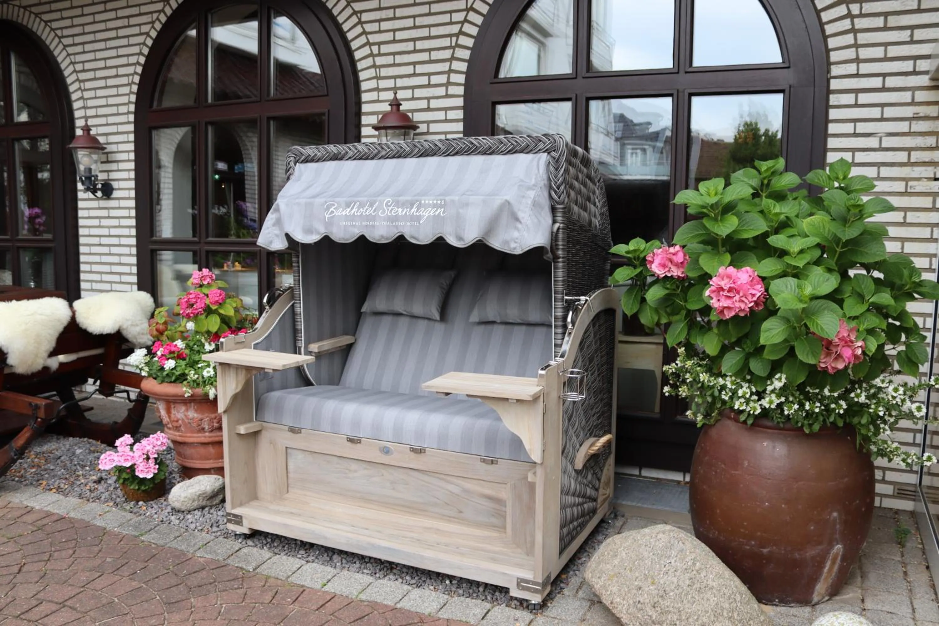 Patio in Badhotel Sternhagen