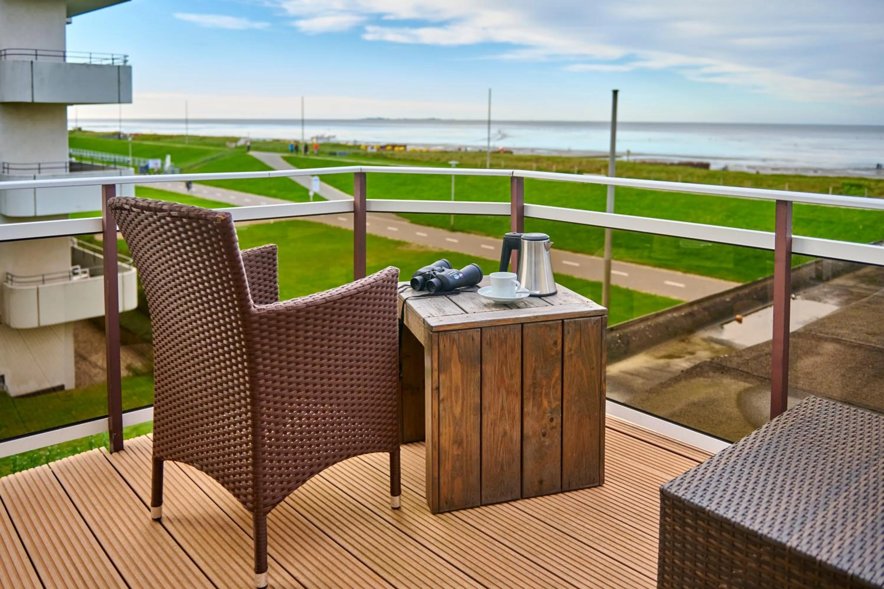 Balcony/Terrace in Badhotel Sternhagen