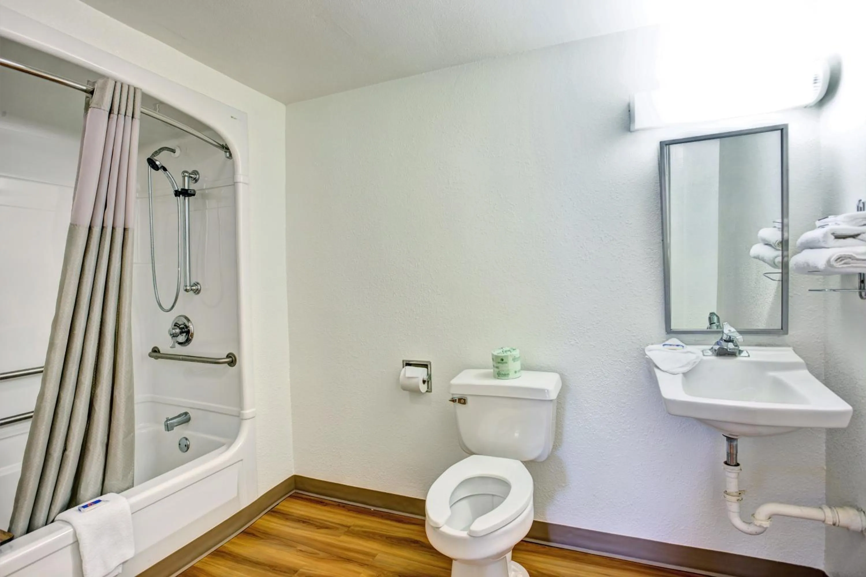 Shower in Travelodge by Wyndham Fayetteville