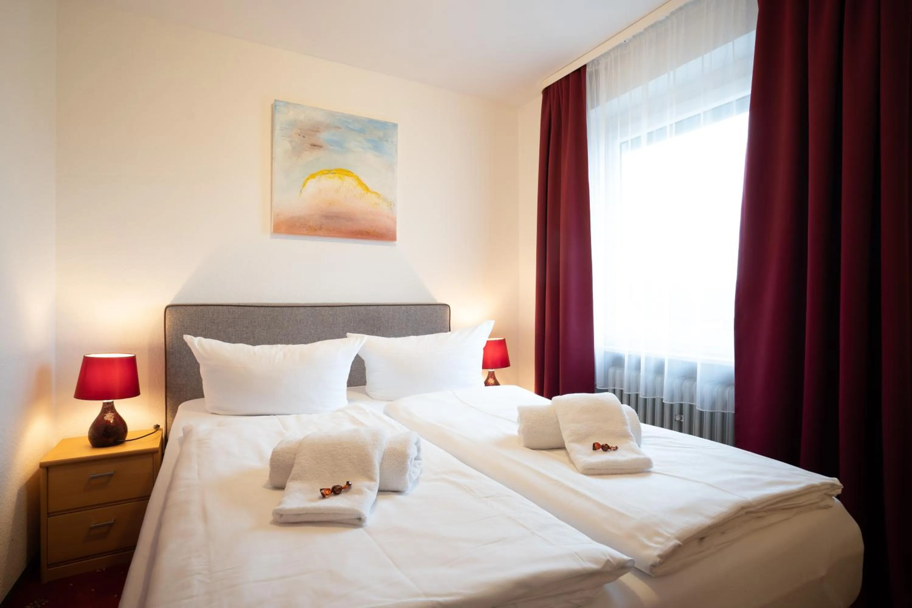 Bed in Hotel Zum Prinzen Sinsheim