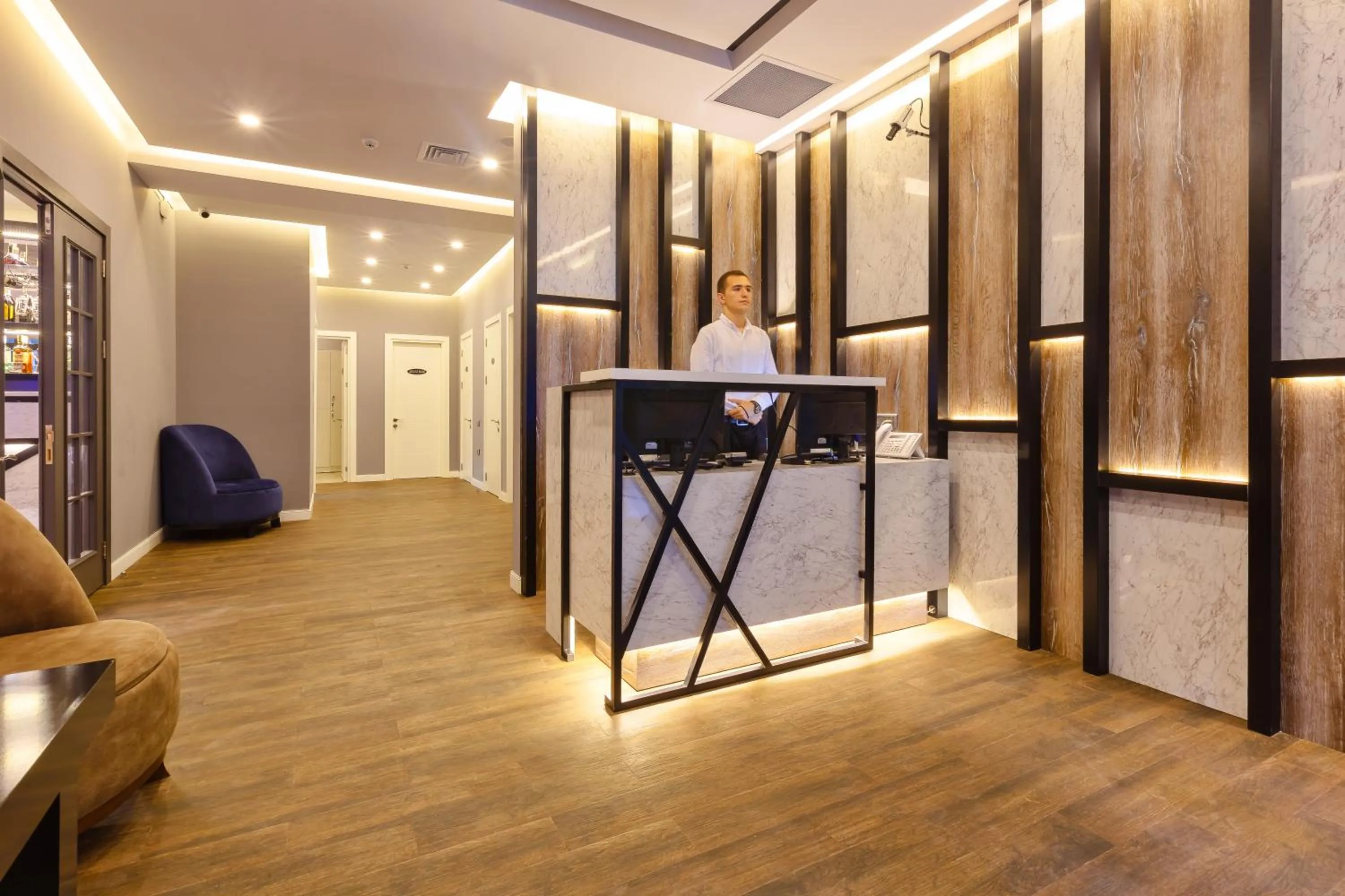 Lobby or reception in Aksent Hotel