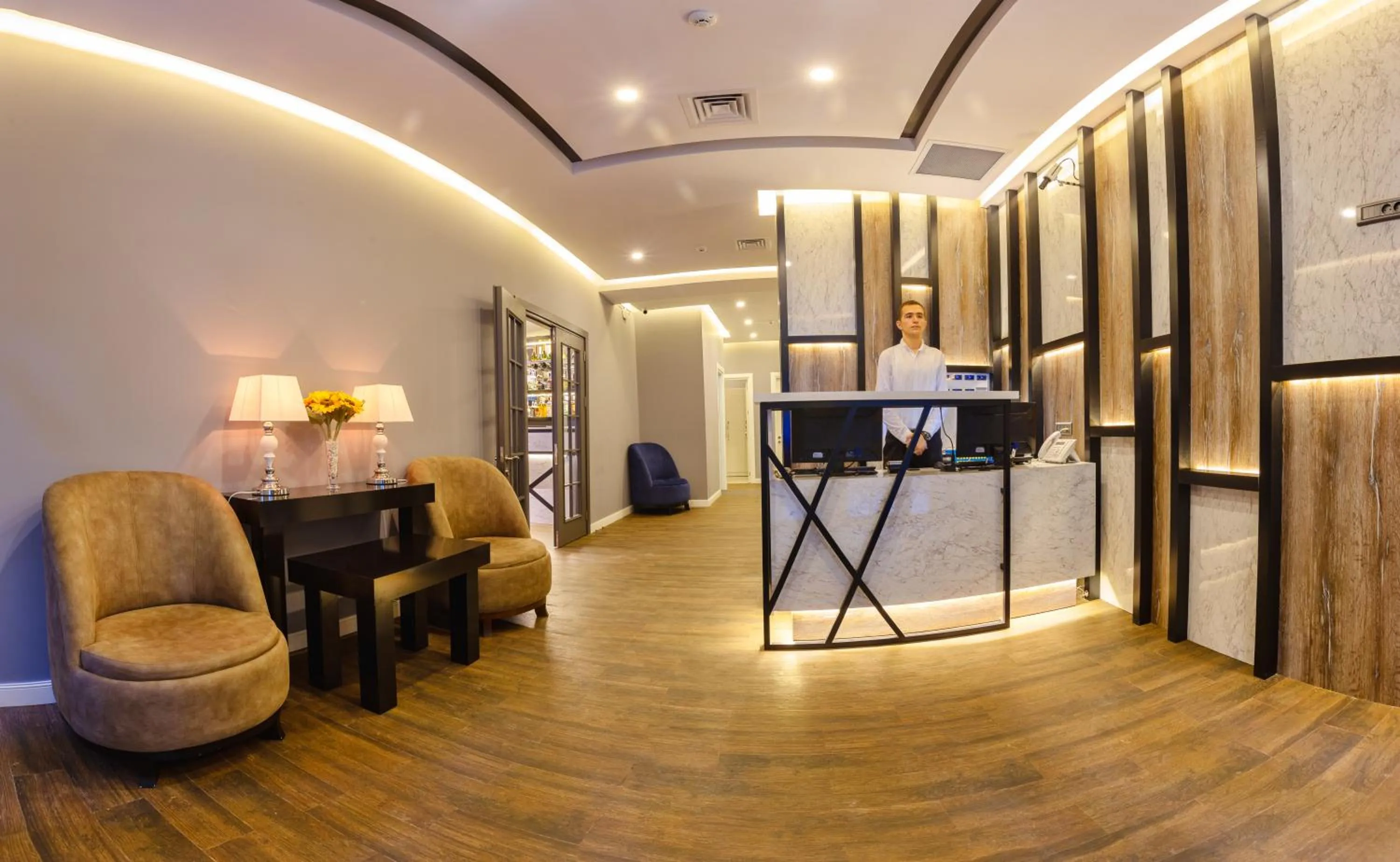 Communal lounge/ TV room in Aksent Hotel