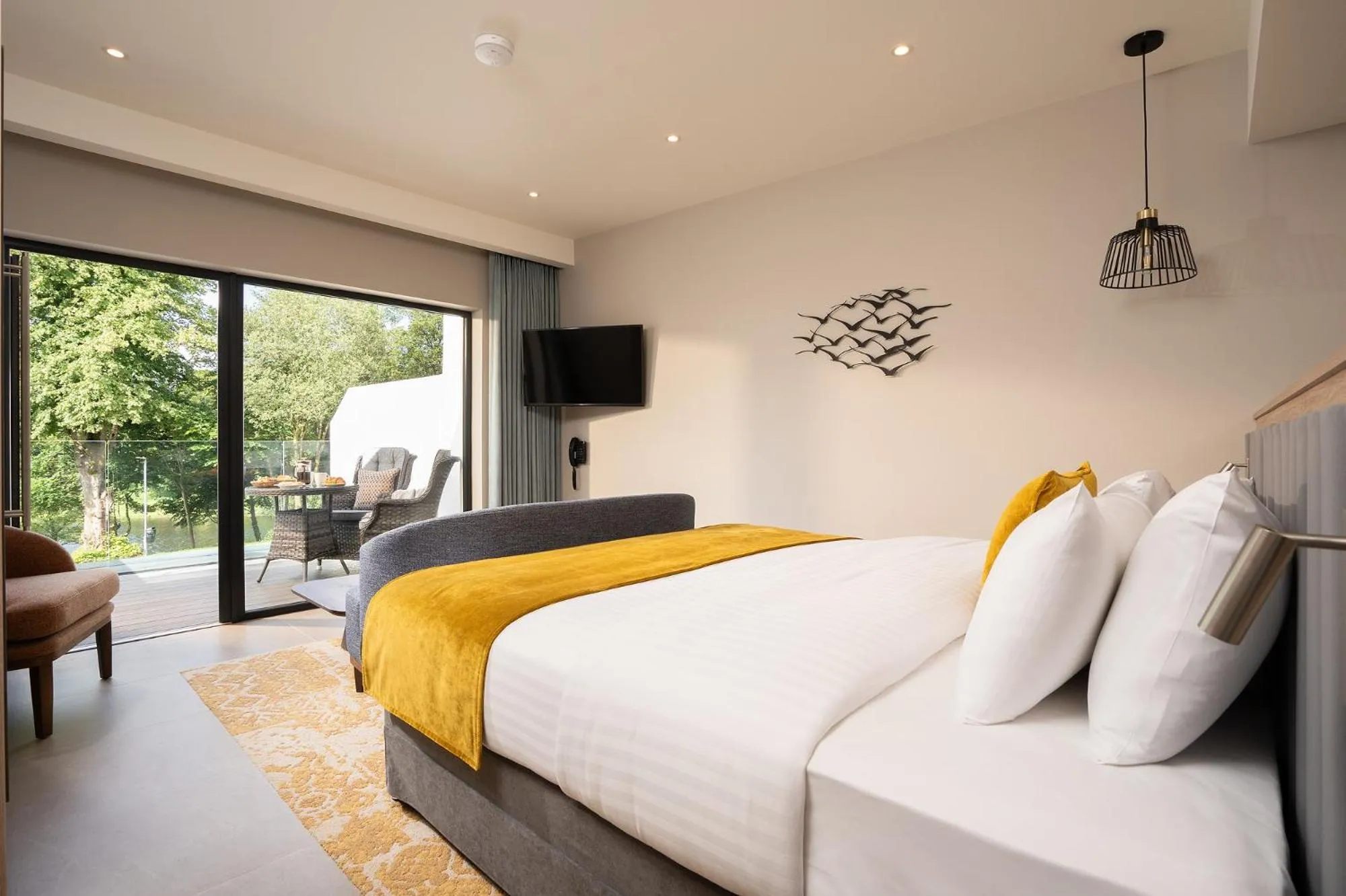 Bed in Killyhevlin Lakeside Hotel & Lodges