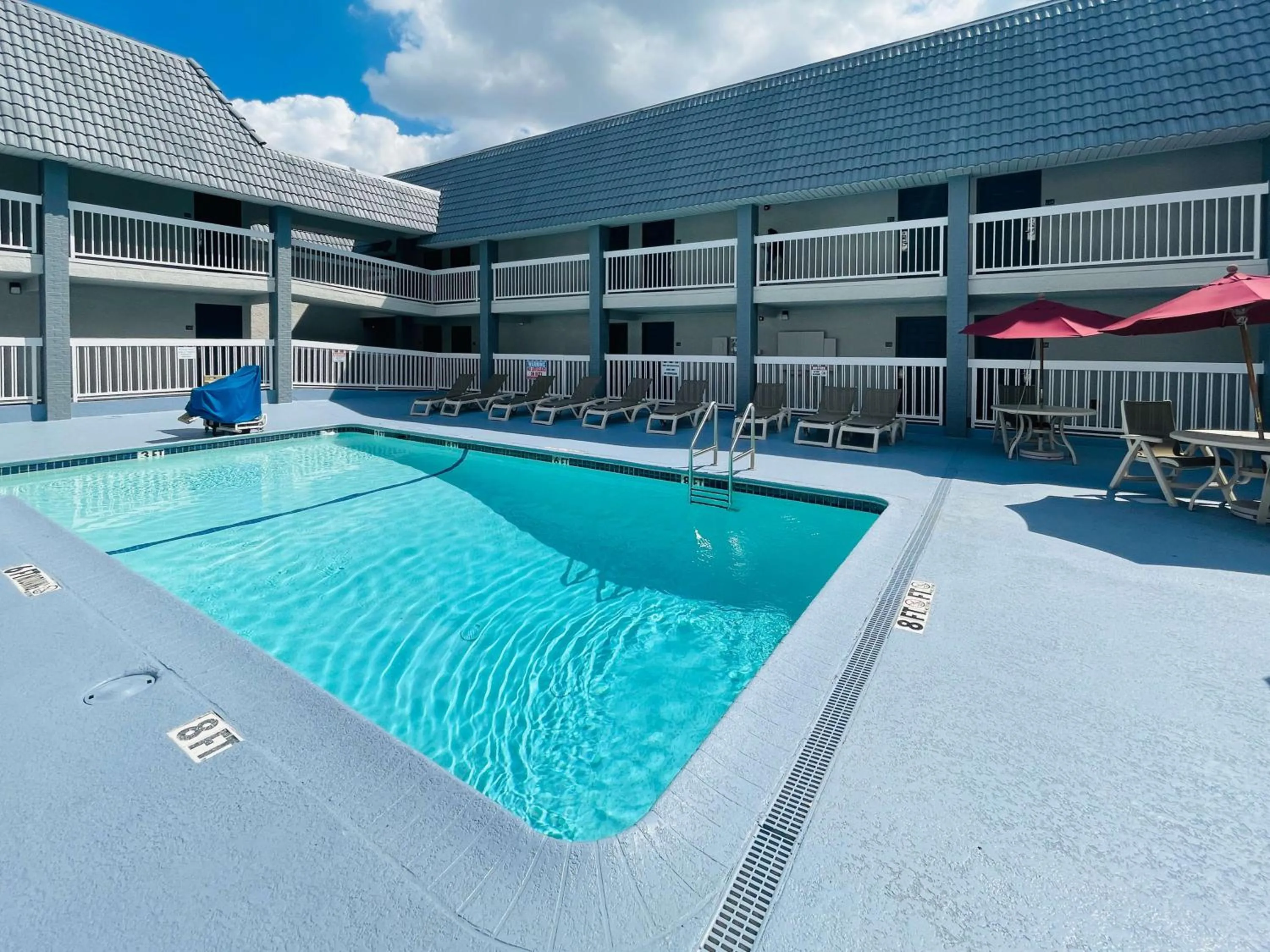 Pool view in Motel 6-Duncanville, TX - Dallas