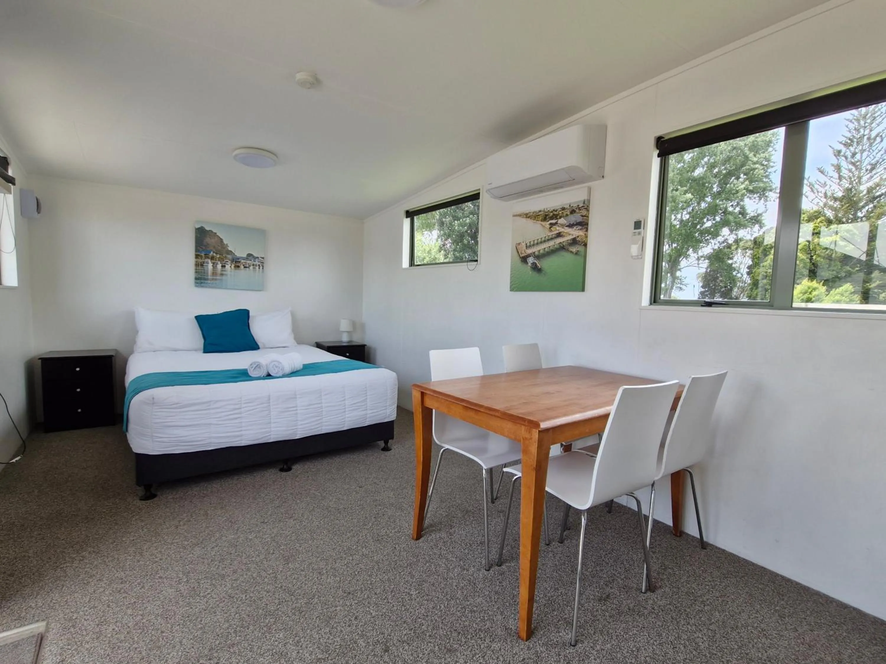 Bed in Riverside Whakatane Holiday Park