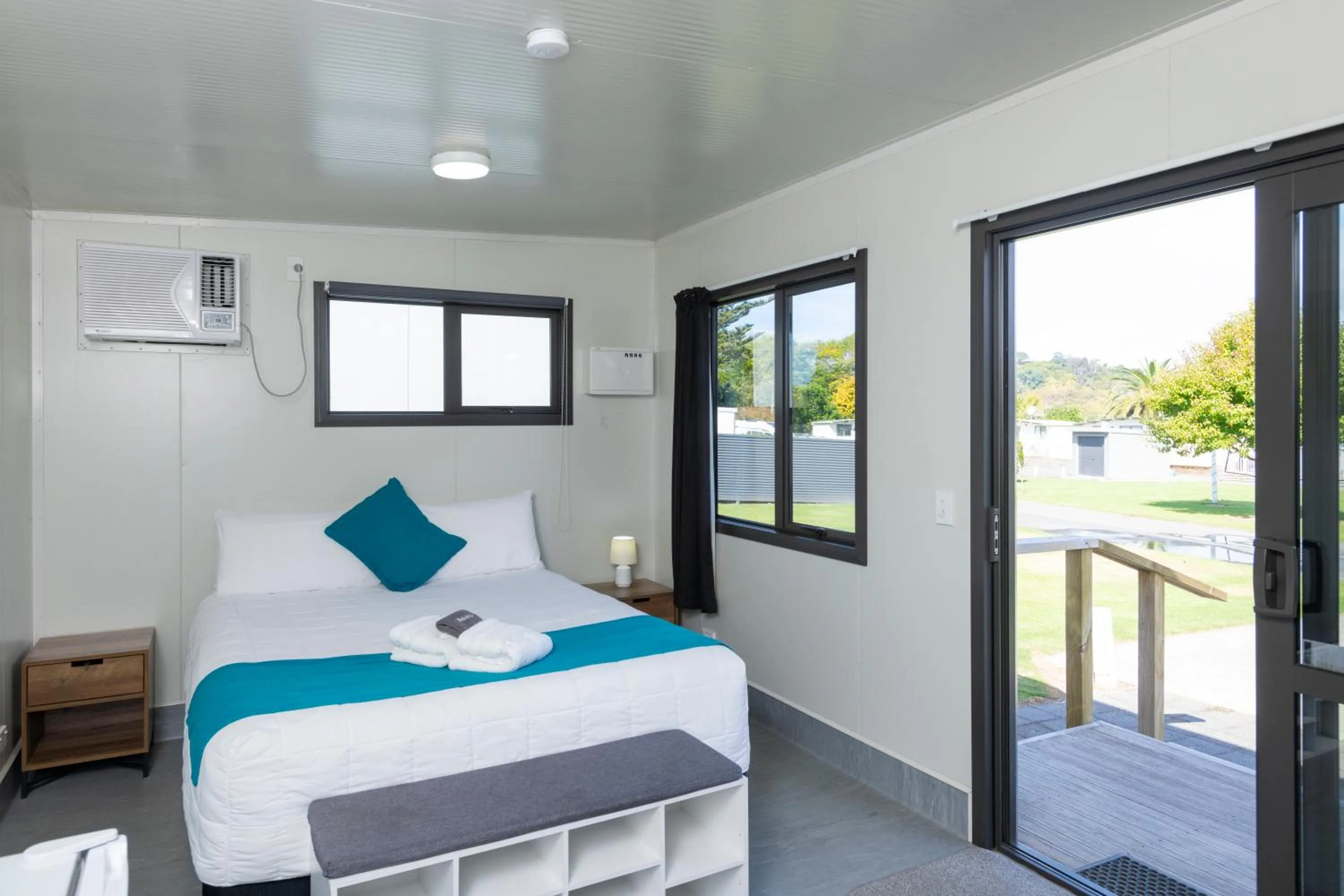 Bed in Riverside Whakatane Holiday Park