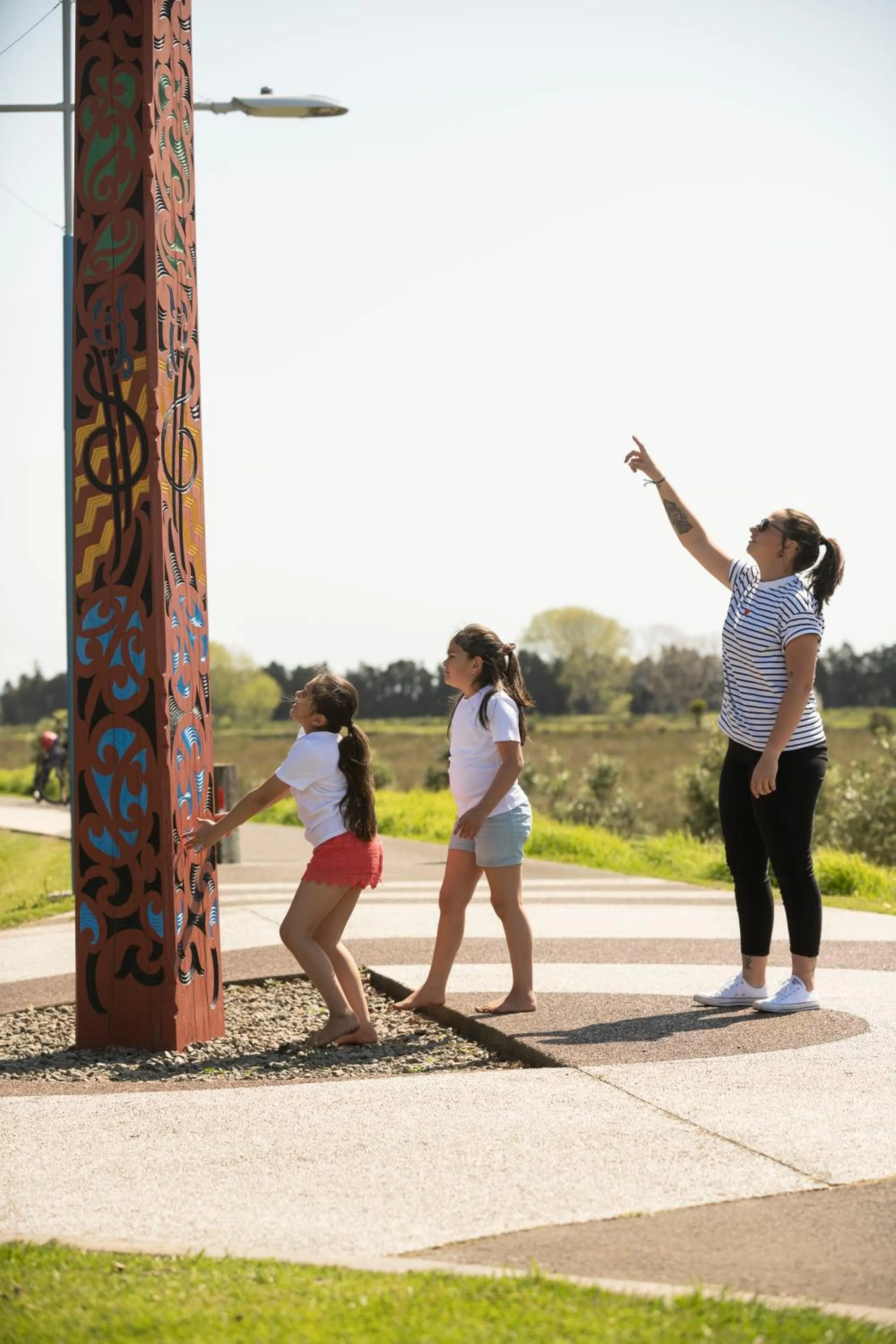 People in Riverside Whakatane Holiday Park