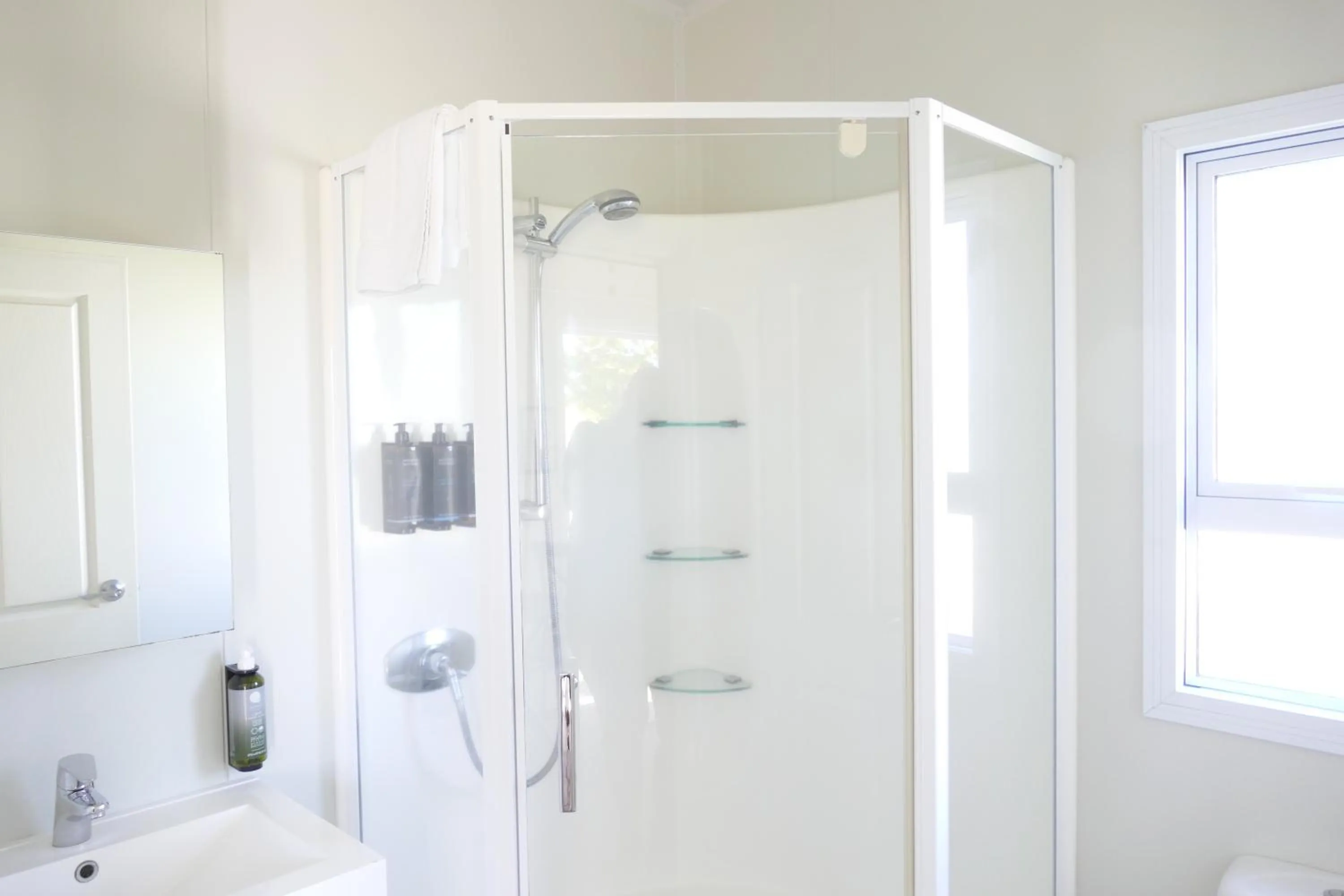 Shower in Riverside Whakatane Holiday Park