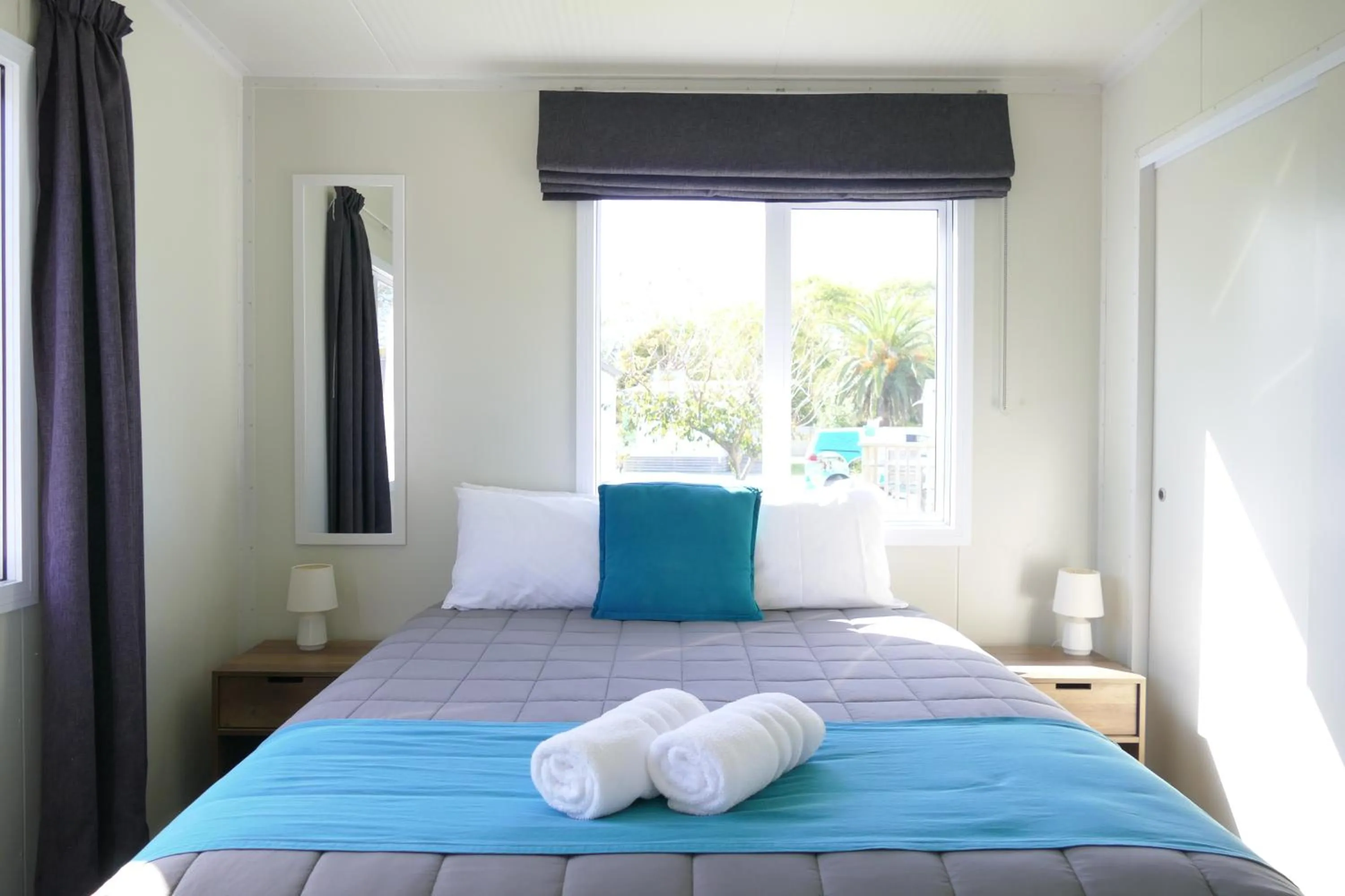 Bed in Riverside Whakatane Holiday Park