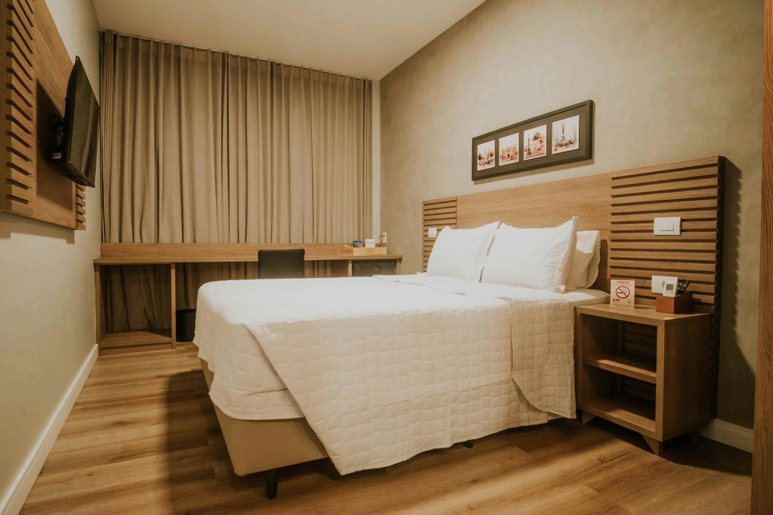 Bed in Pousada Encantare