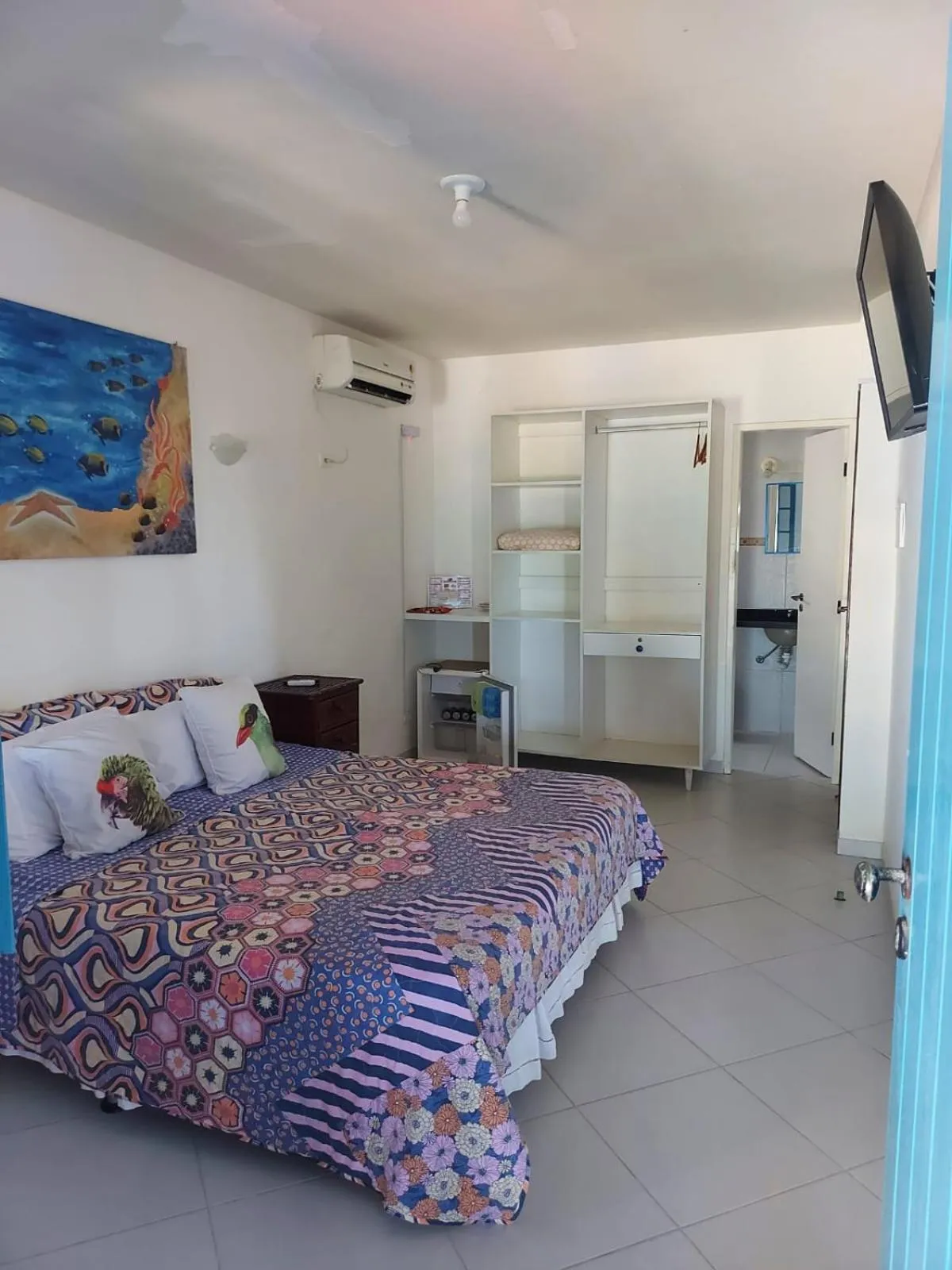 Bed in Pousada Santo Aleixo