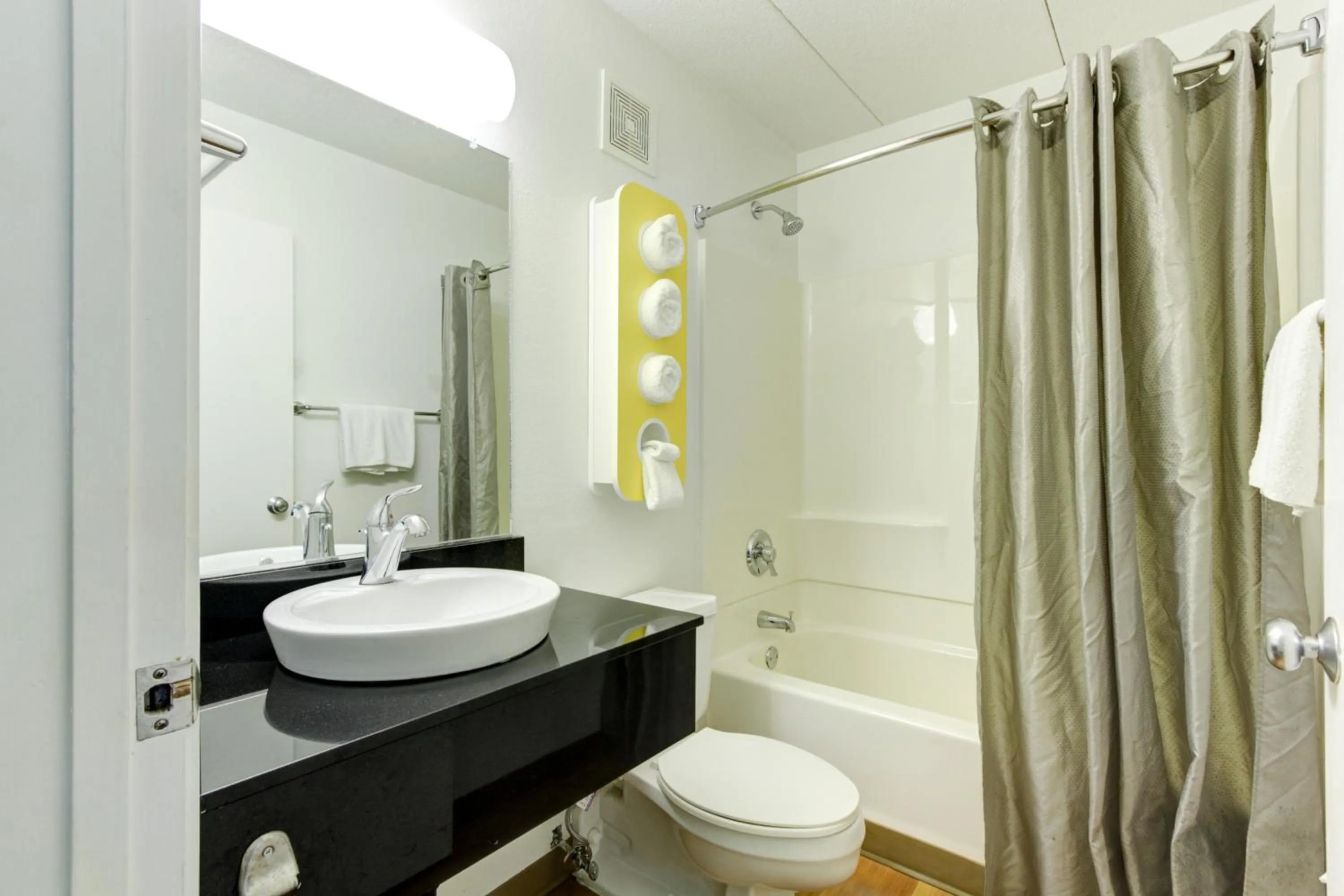 Shower in Motel 6-Portland, ME