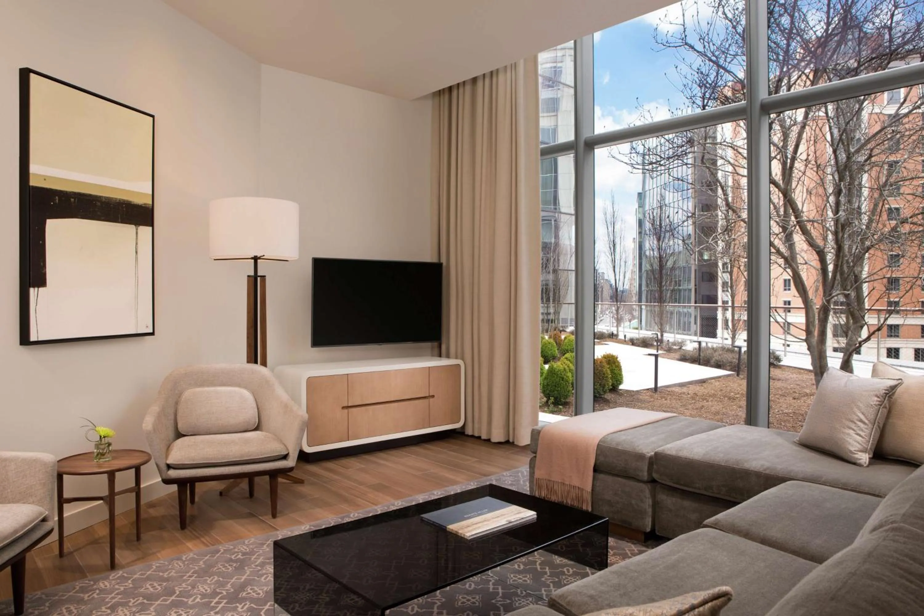 Living room in Conrad Washington DC